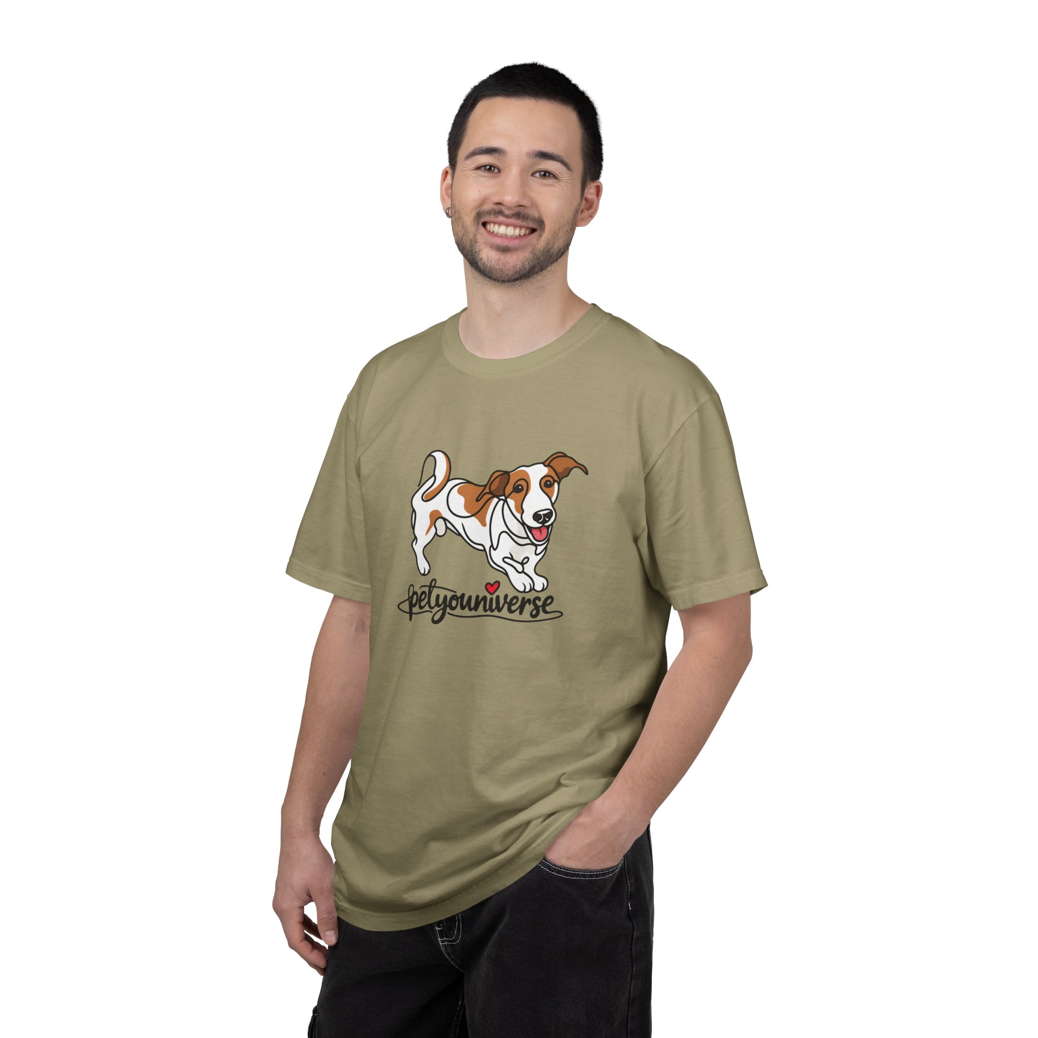 Dog Cartoon T-Shirt — "PetYoUniverse" Playful Jack Russell Tee - Image 22