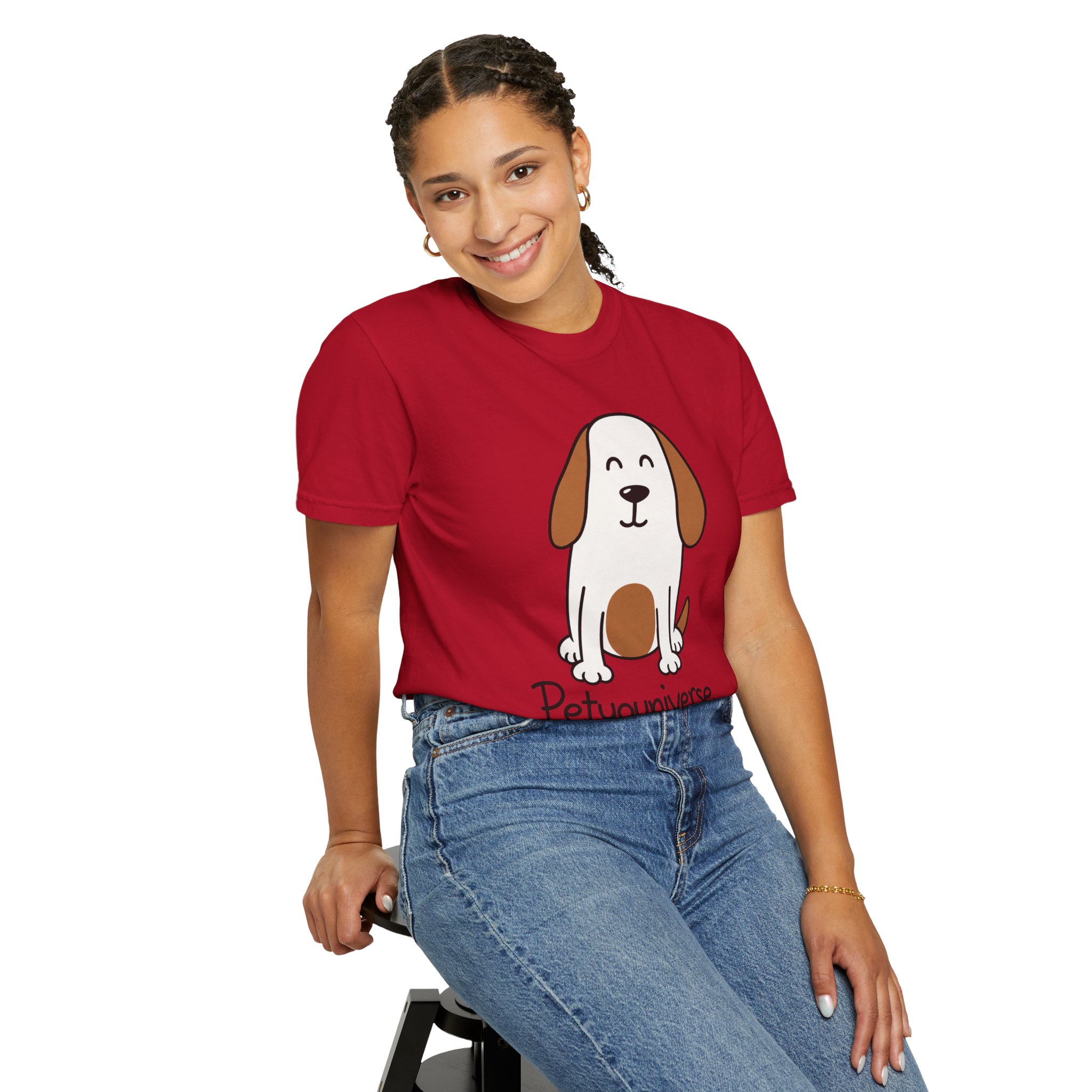 Cute Puppy Graphic T-Shirt — “PetYoUniverse” Dog Lover Tee - Image 114