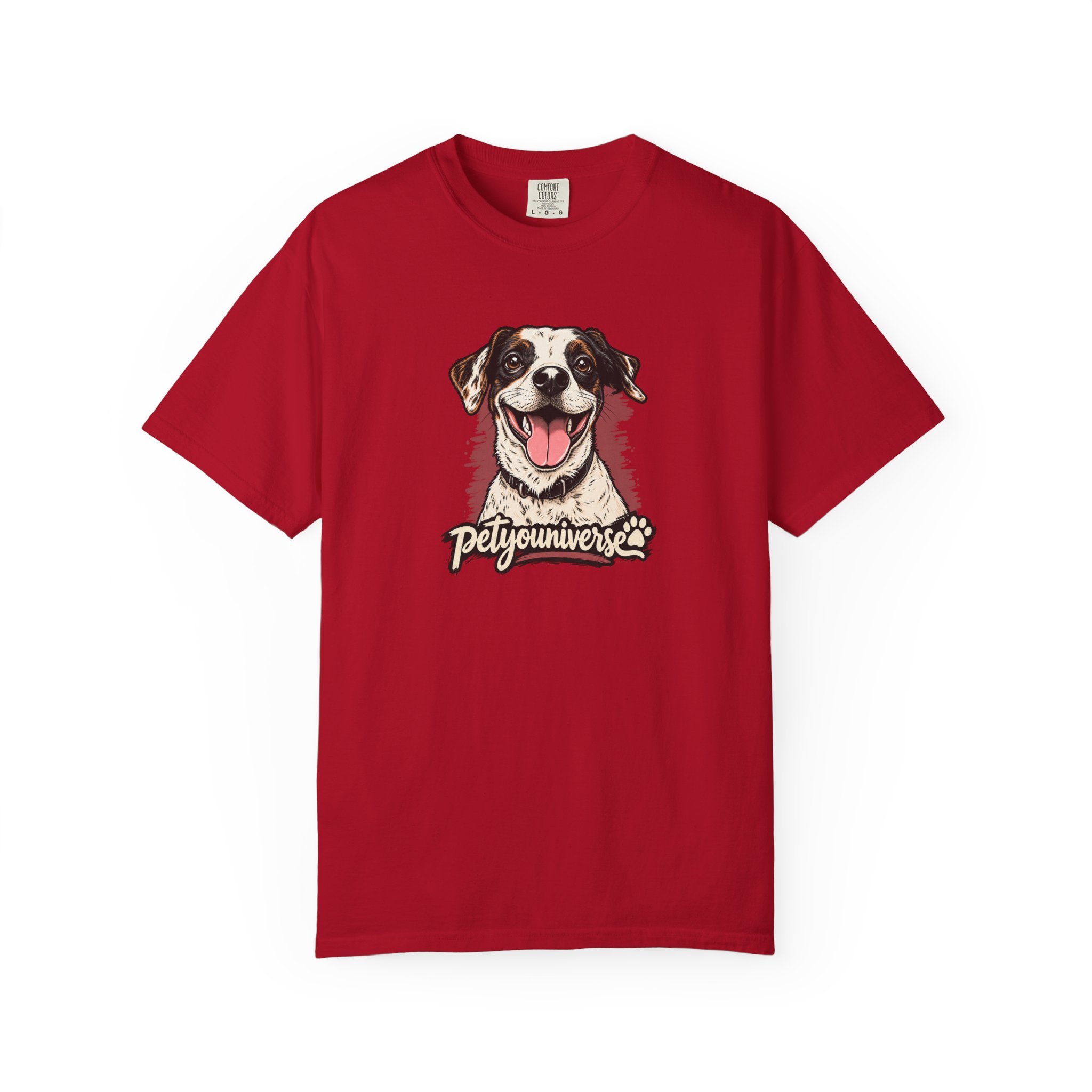 Dog Lover T-Shirt — Smiling Pup "Petyouniverse" Graphic Tee - Image 105