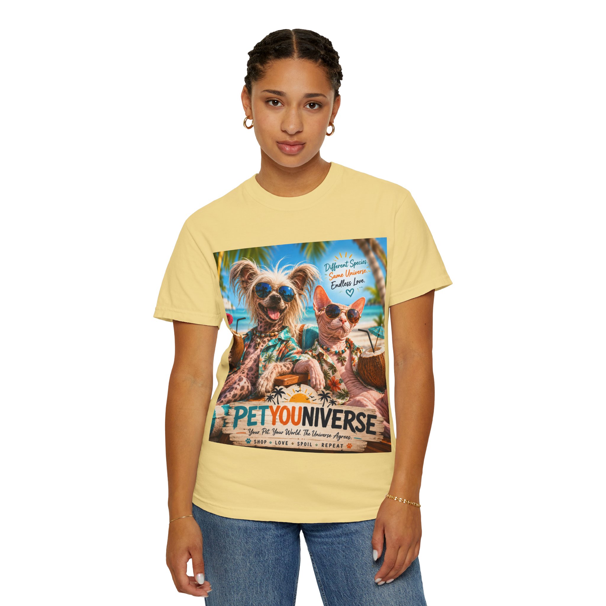 PetYoUniverse Beach Dogs T-Shirt — Tropical Pet Vacation Graphic Tee - Image 61