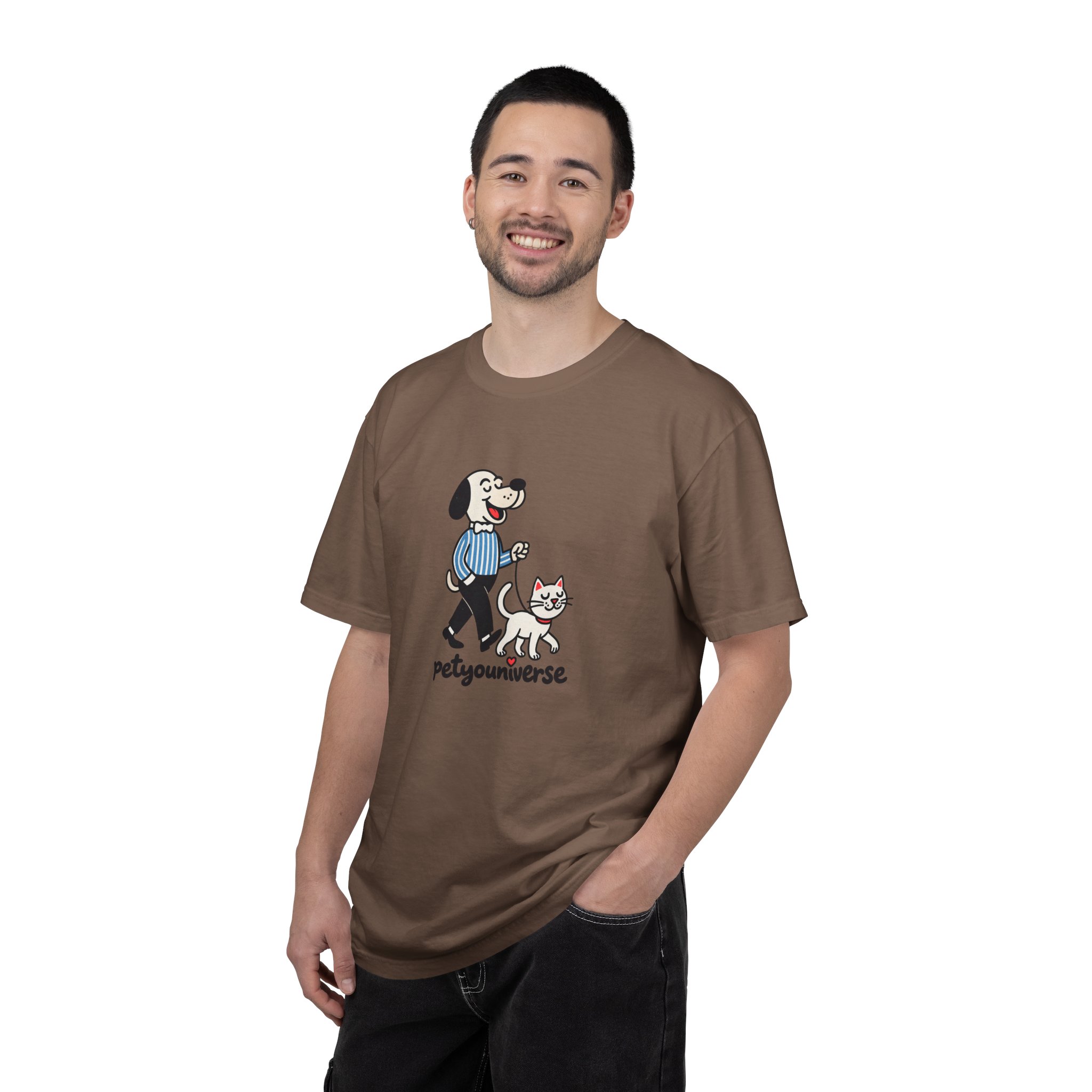 PetYouniverse Walking Dog & Cat Tee — Cute Retro Pet Graphic T-Shirt - Image 40