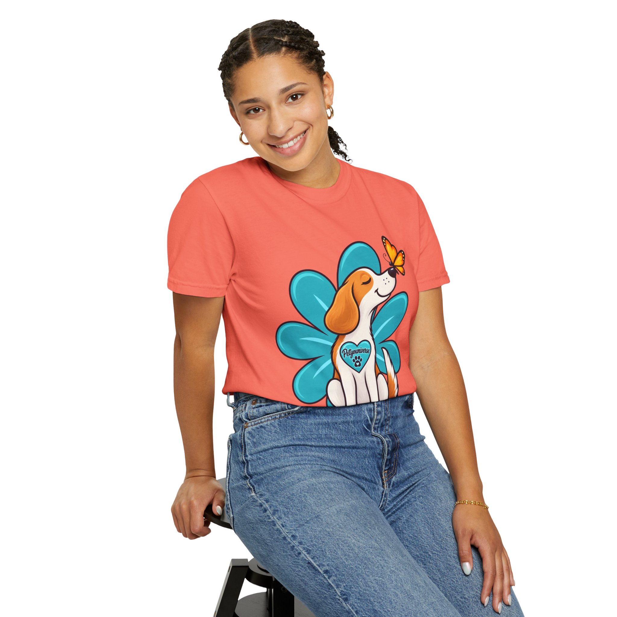 Beagle & Butterfly Graphic T-Shirt - Image 19
