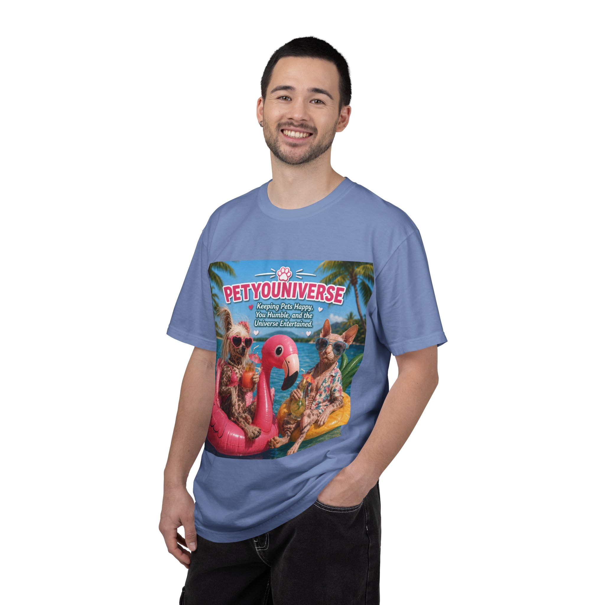 T-Shirt — "Petyouniverse" Summer Dog Vacation Graphic Tee - Image 81