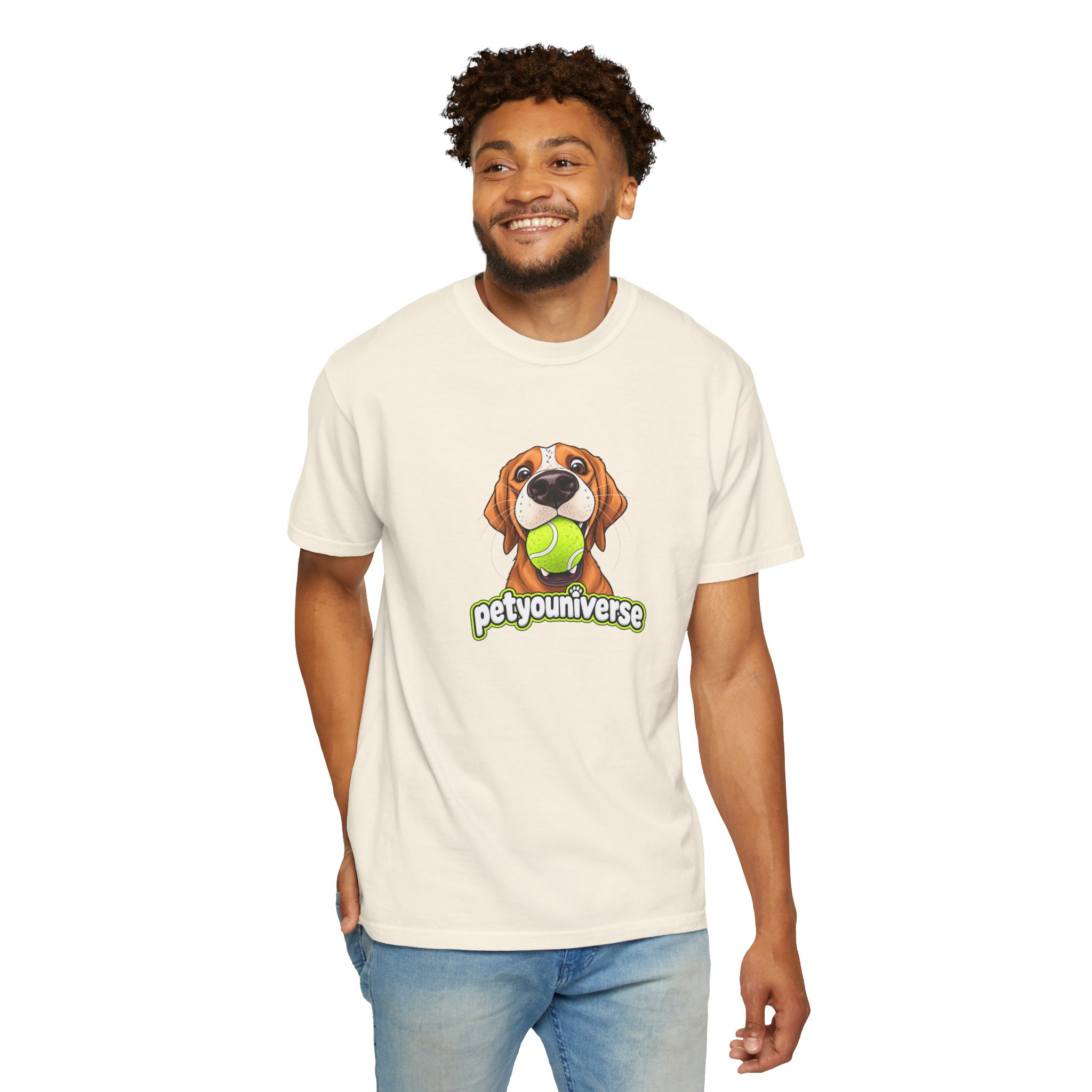 PetYoUniverse Tee — Cute Dog Holding Tennis Ball Graphic T‑Shirt - Image 7