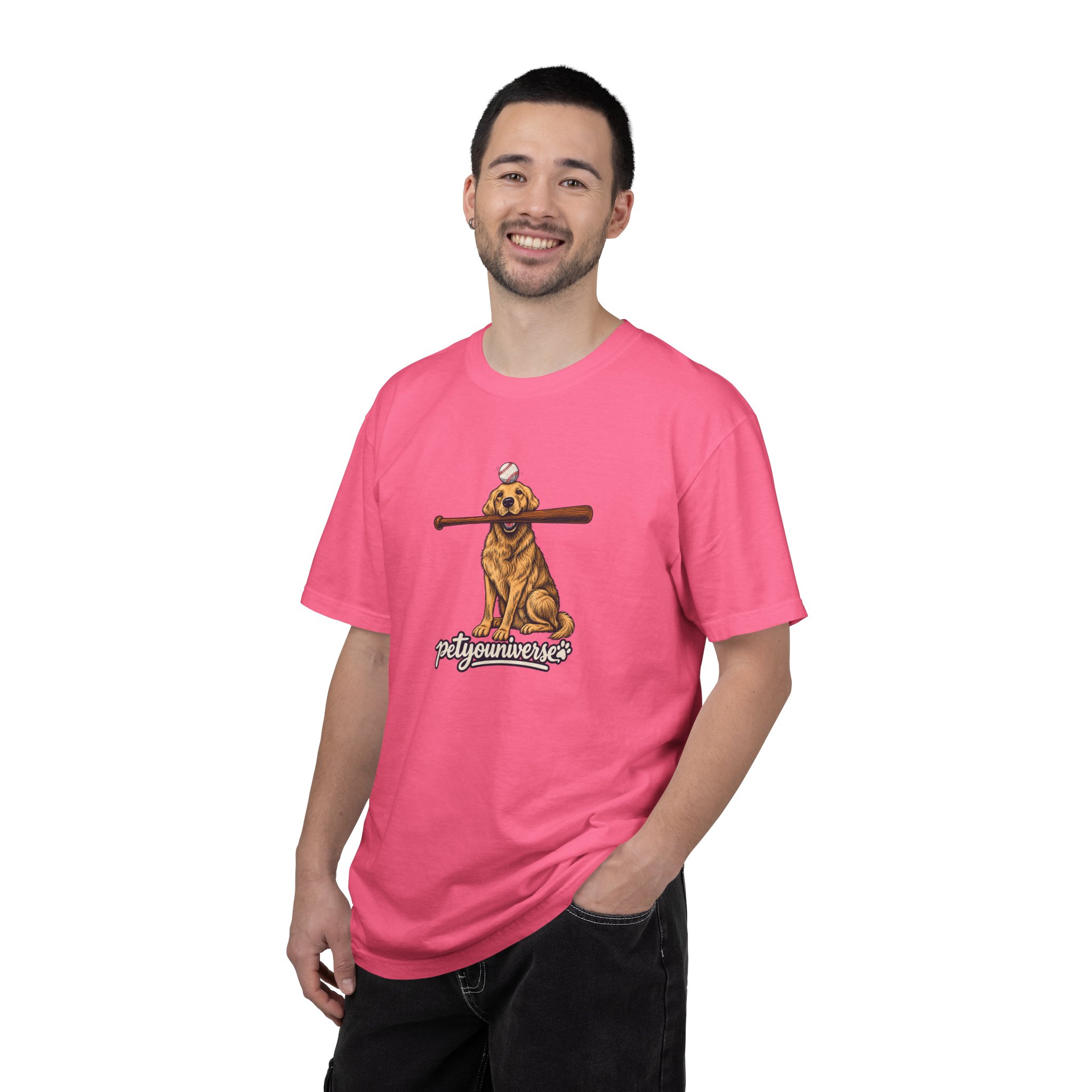 Golden Retriever Baseball Dog T-Shirt — “PetYoUniverse” Vintage Graphic Tee - Image 130