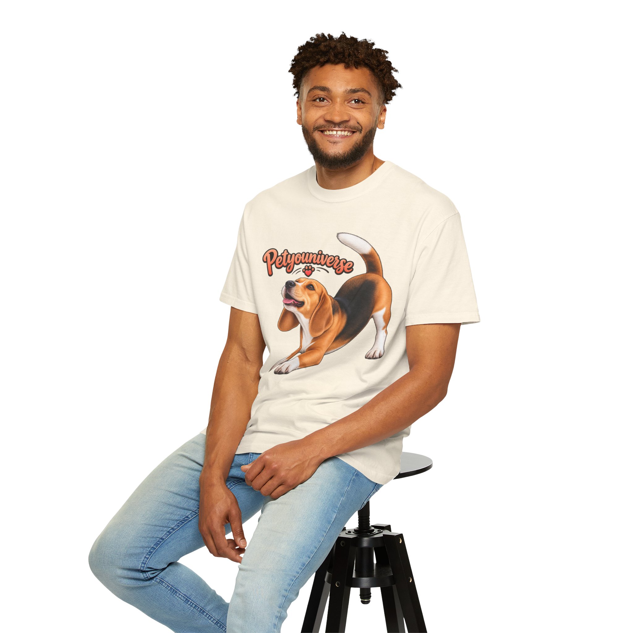 Beagle Playtime T-Shirt — "PetYoUniverse" Graphic Tee for Dog Lovers - Image 8