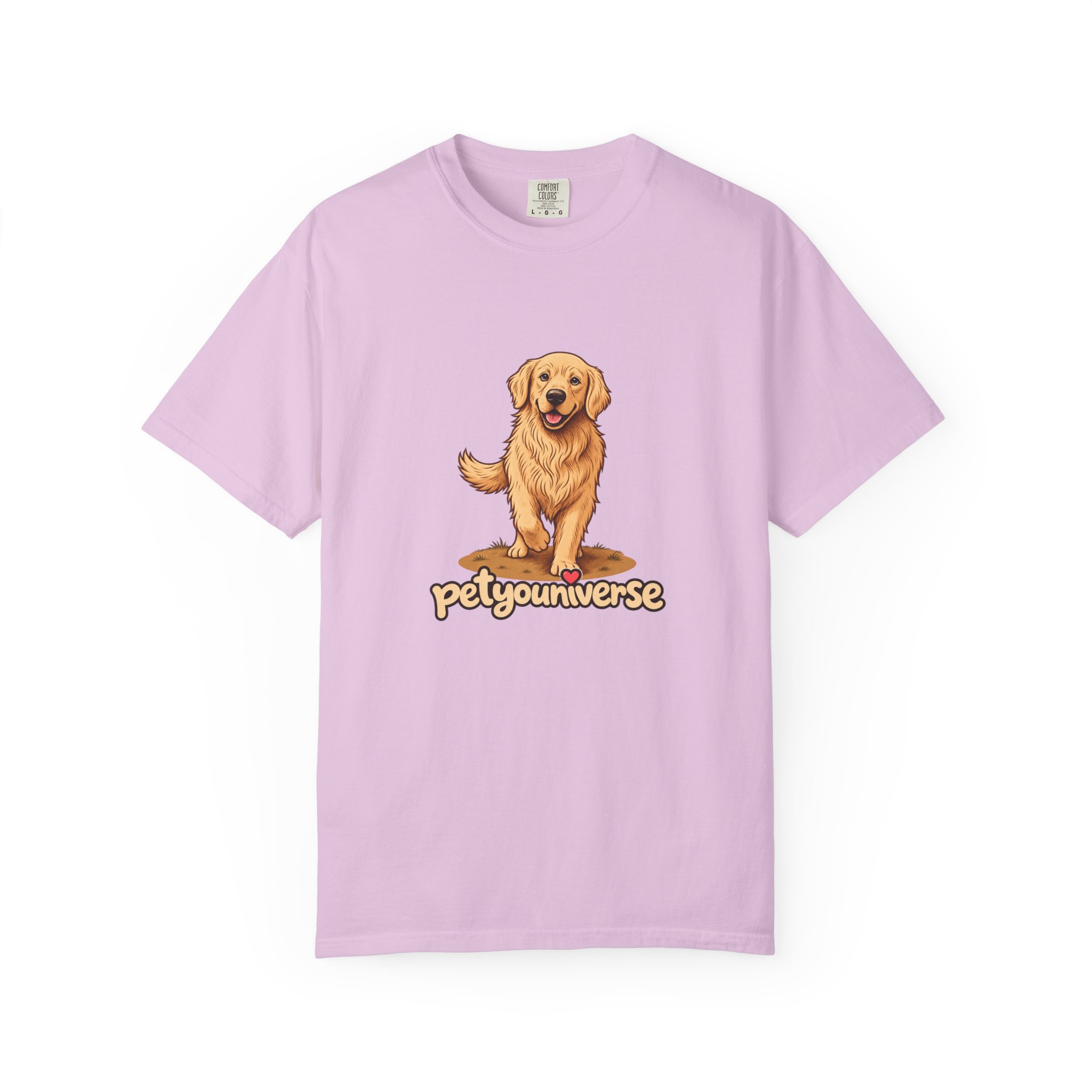Golden Retriever Graphic T-Shirt — "PetYoUniverse" Cute Dog Tee - Image 100