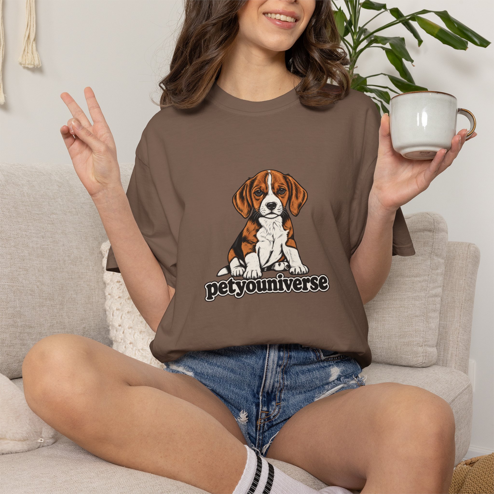 Beagle Puppy Tee — "PetYoUniverse" Graphic T-Shirt - Image 39