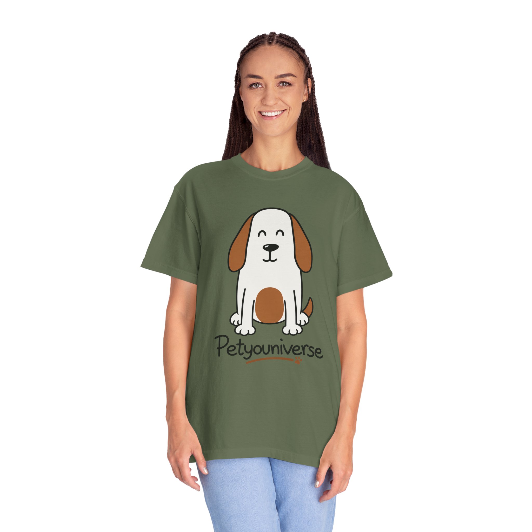 Cute Puppy Graphic T-Shirt — “PetYoUniverse” Dog Lover Tee - Image 41