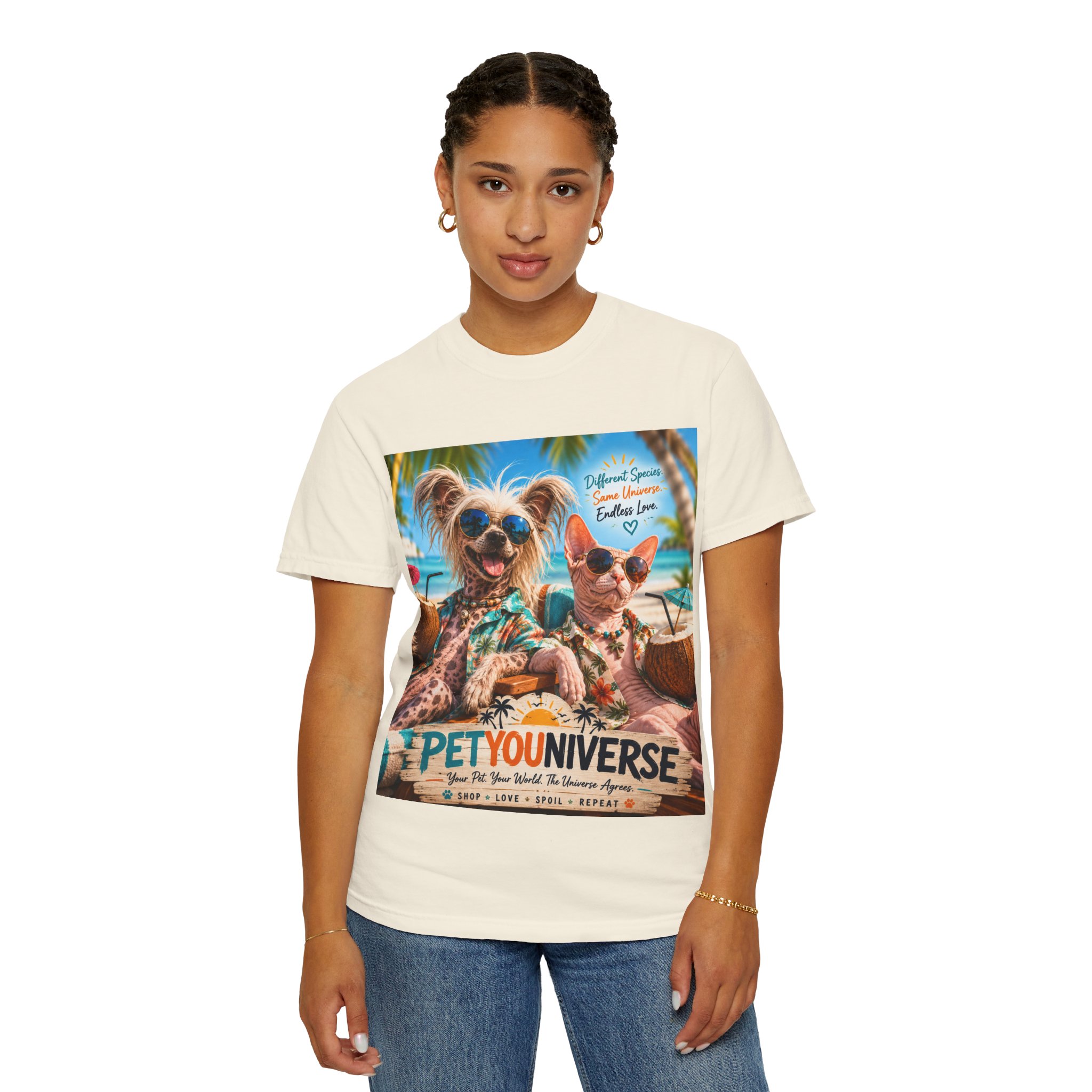 PetYoUniverse Beach Dogs T-Shirt — Tropical Pet Vacation Graphic Tee - Image 26