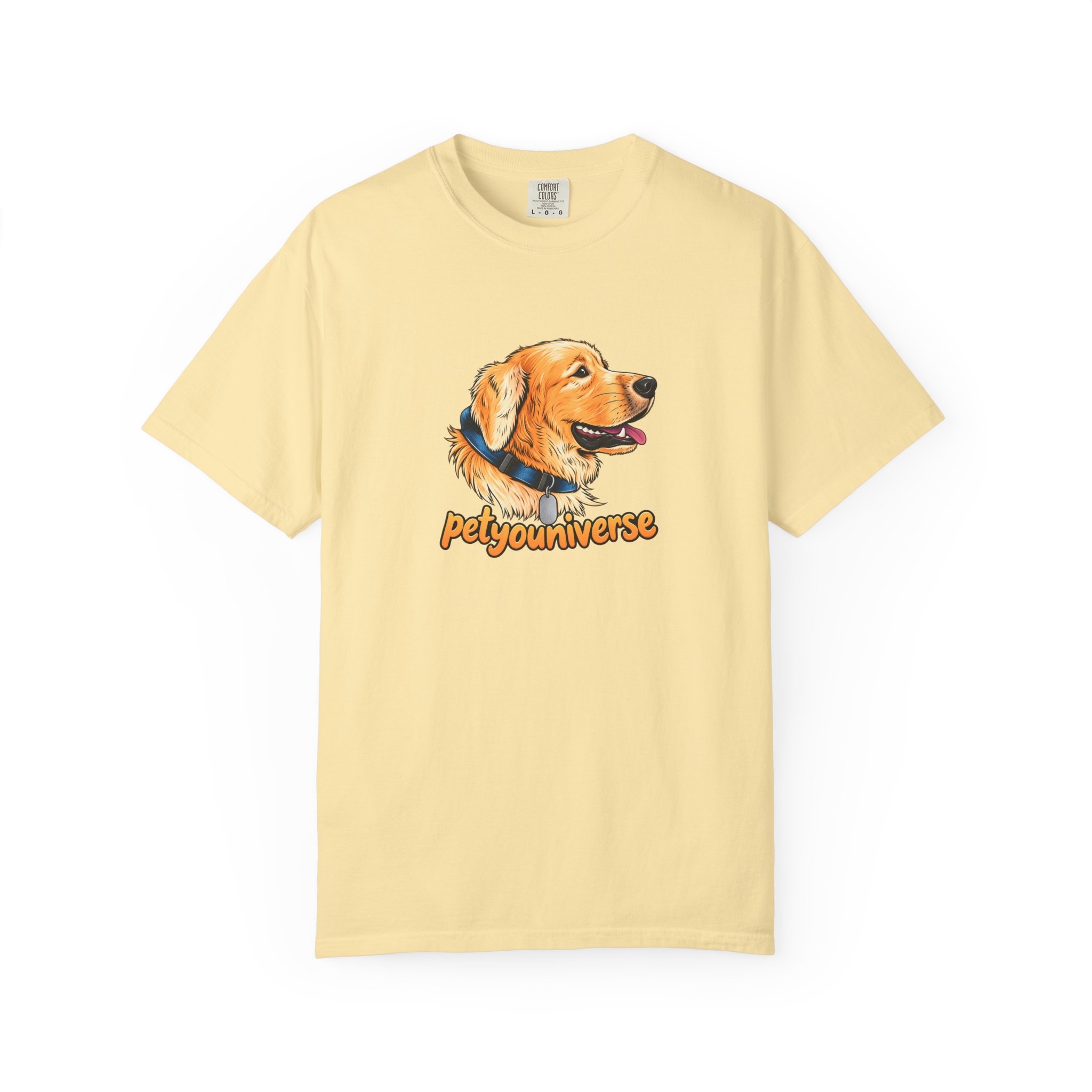 Golden Retriever Portrait T-Shirt – PetYoUniverse Graphic Tee - Image 10