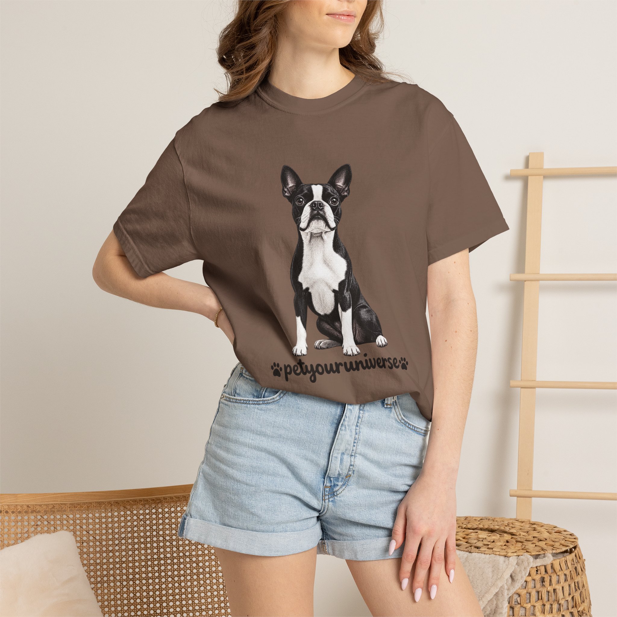 Boston Terrier Graphic T-Shirt — "PetYoUniverse" Dog Lover Tee - Image 20