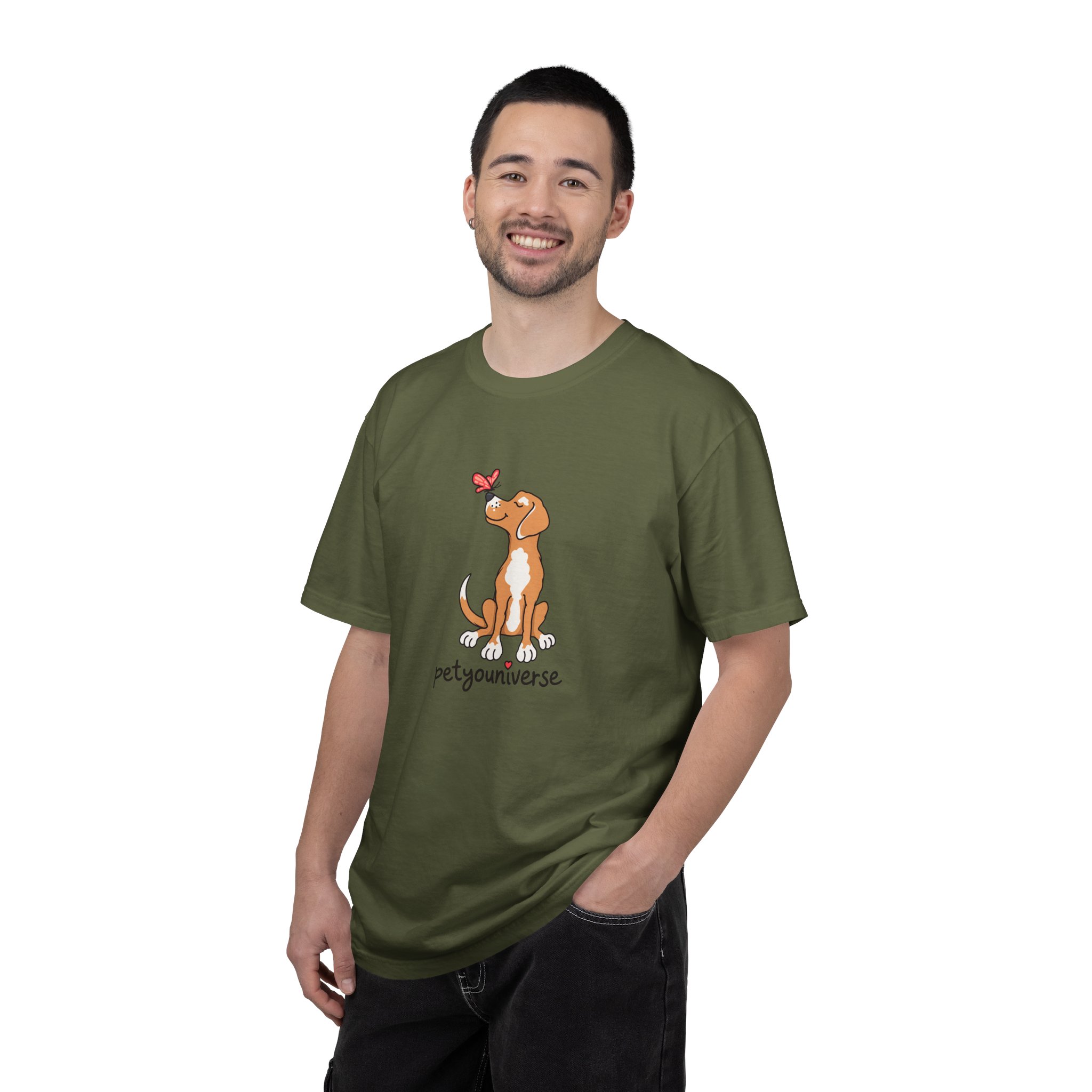 PetYoUniverse Cute Dog & Butterfly T‑Shirt - Image 40
