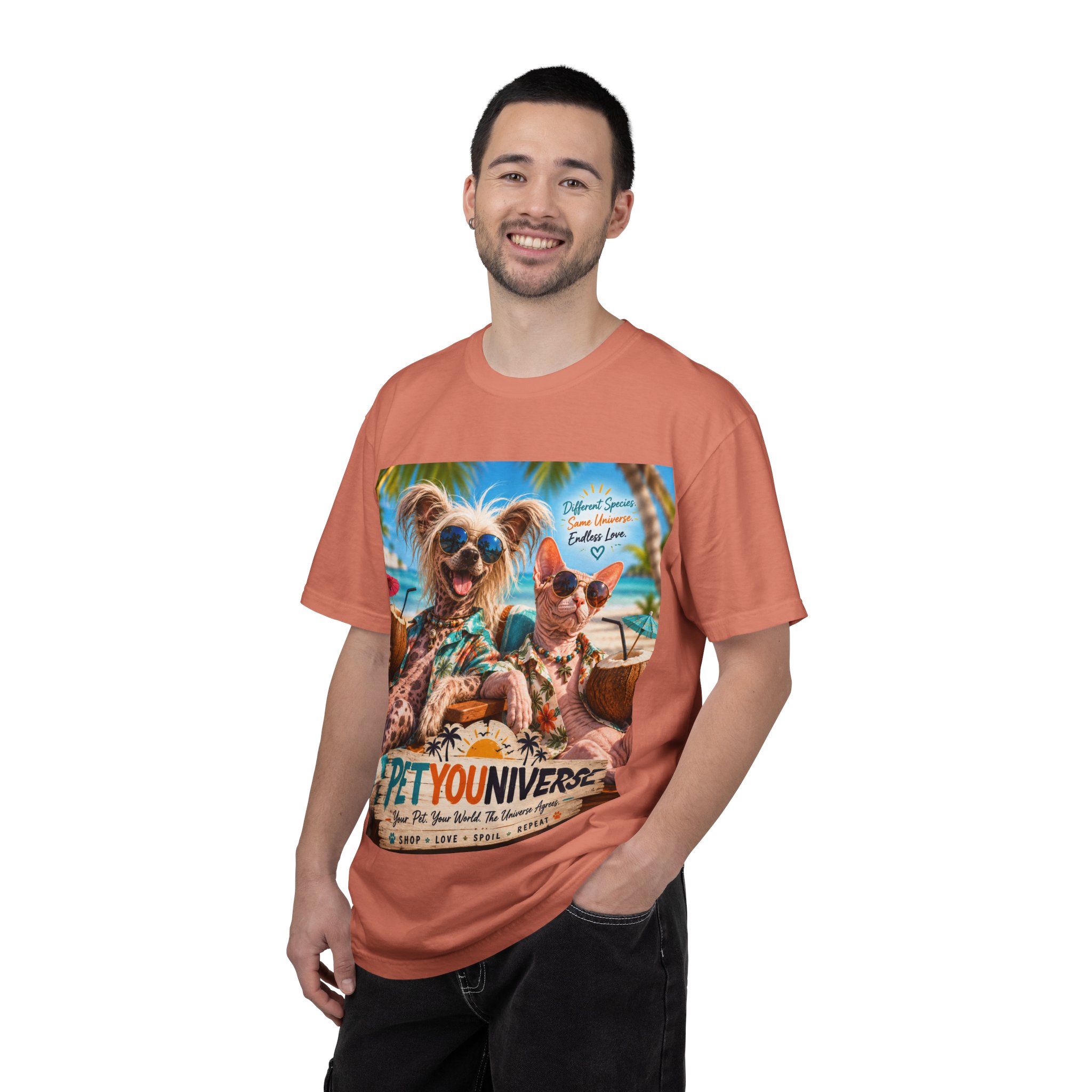 PetYoUniverse Beach Dogs T-Shirt — Tropical Pet Vacation Graphic Tee - Image 17