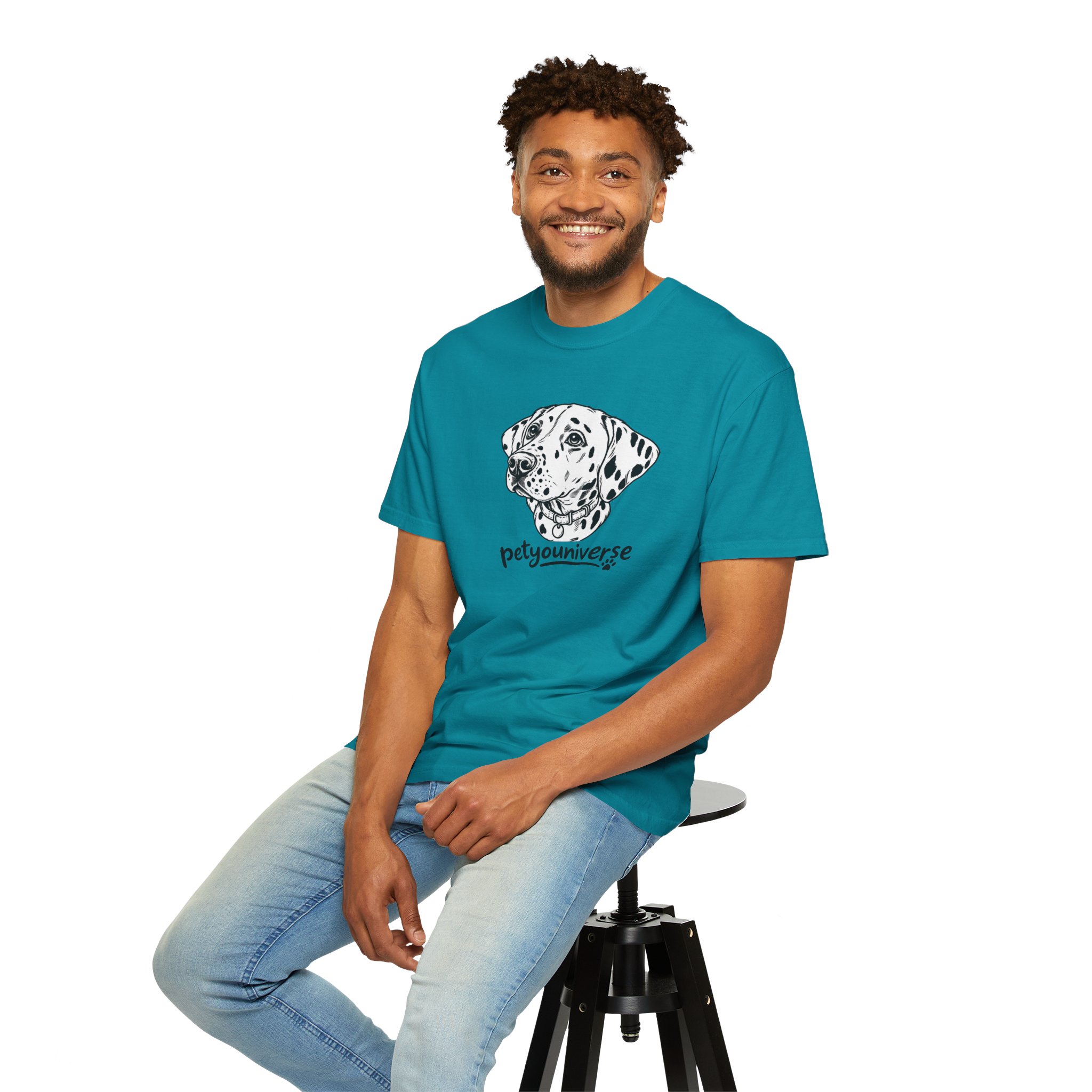Dalmatian Portrait T-Shirt — "PetYoUniverse" Graphic Tee - Image 80
