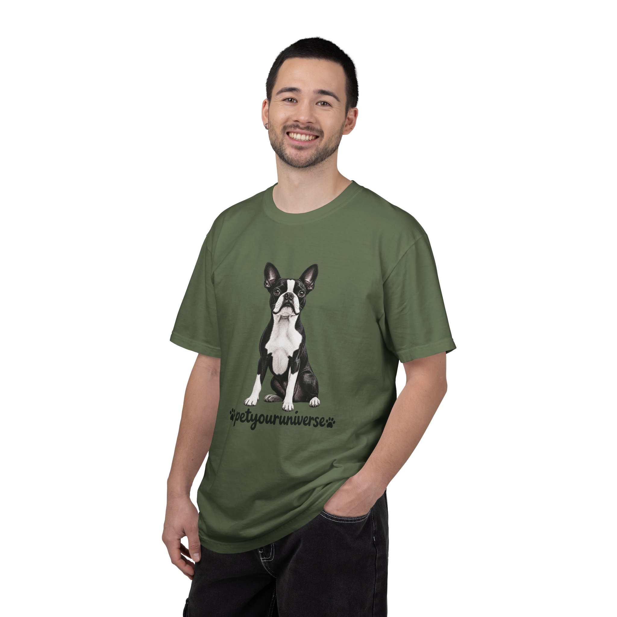 Boston Terrier Graphic T-Shirt — "PetYoUniverse" Dog Lover Tee - Image 49