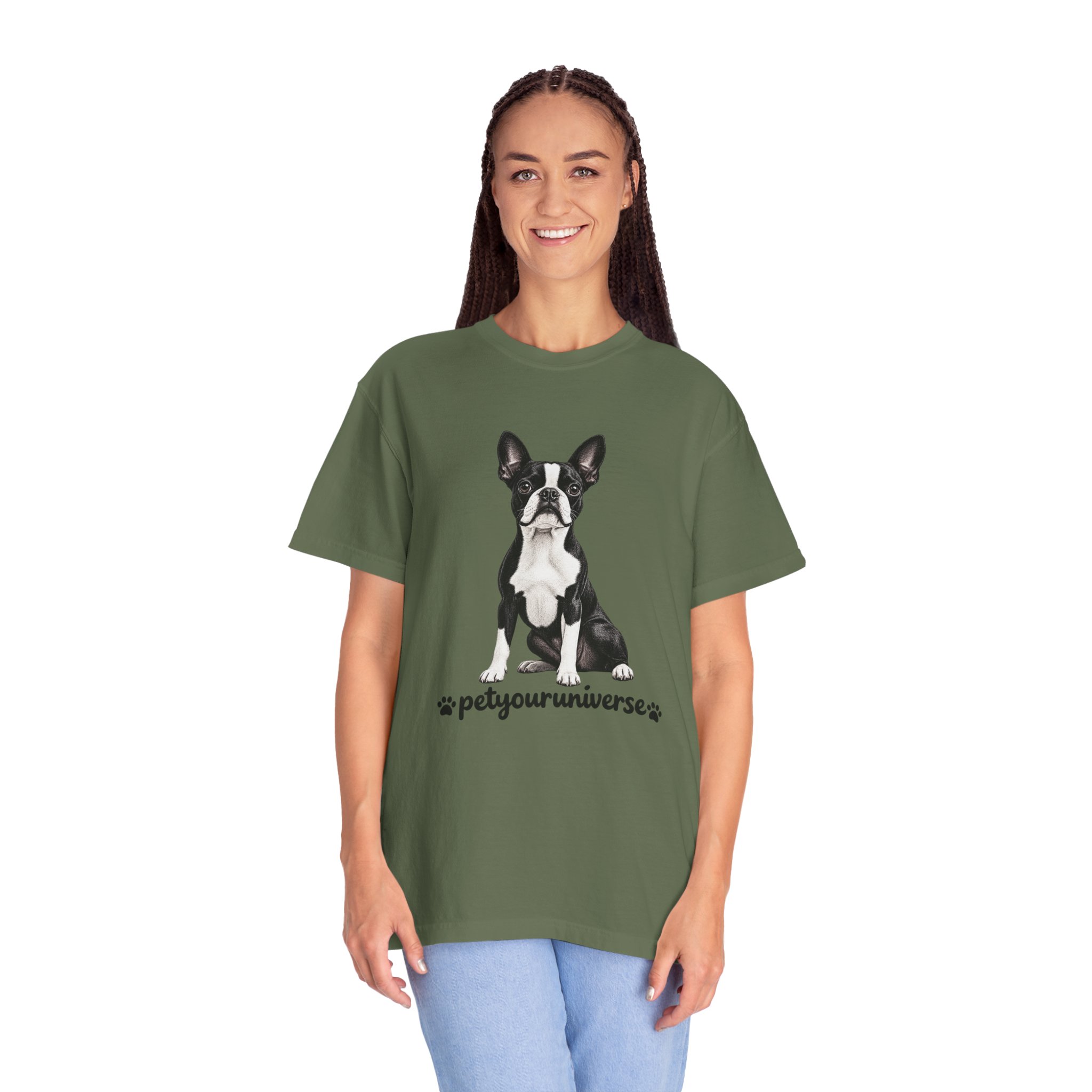 Boston Terrier Graphic T-Shirt — "PetYoUniverse" Dog Lover Tee - Image 50