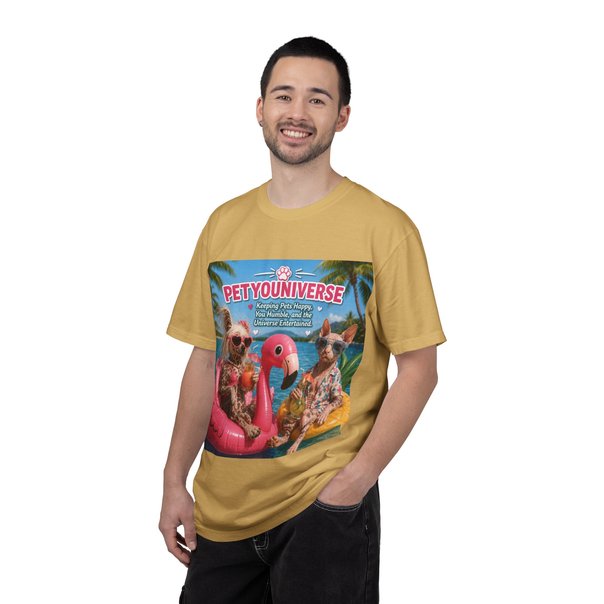 T-Shirt — "Petyouniverse" Summer Dog Vacation Graphic Tee - Image 39