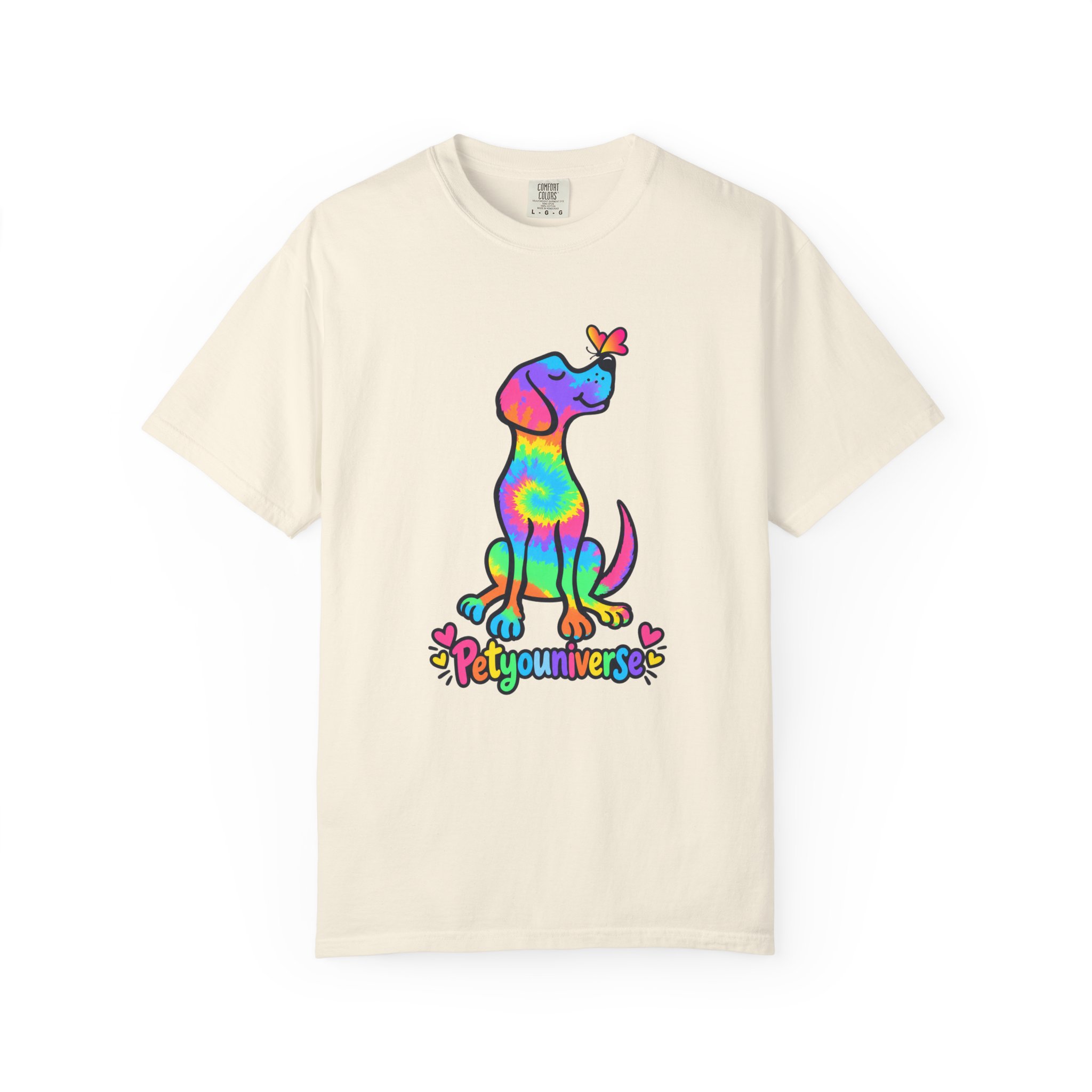 Tie-Dye Puppy T-Shirt — Colorful "PetYoUniverse" Dog Graphic Tee - Image 10