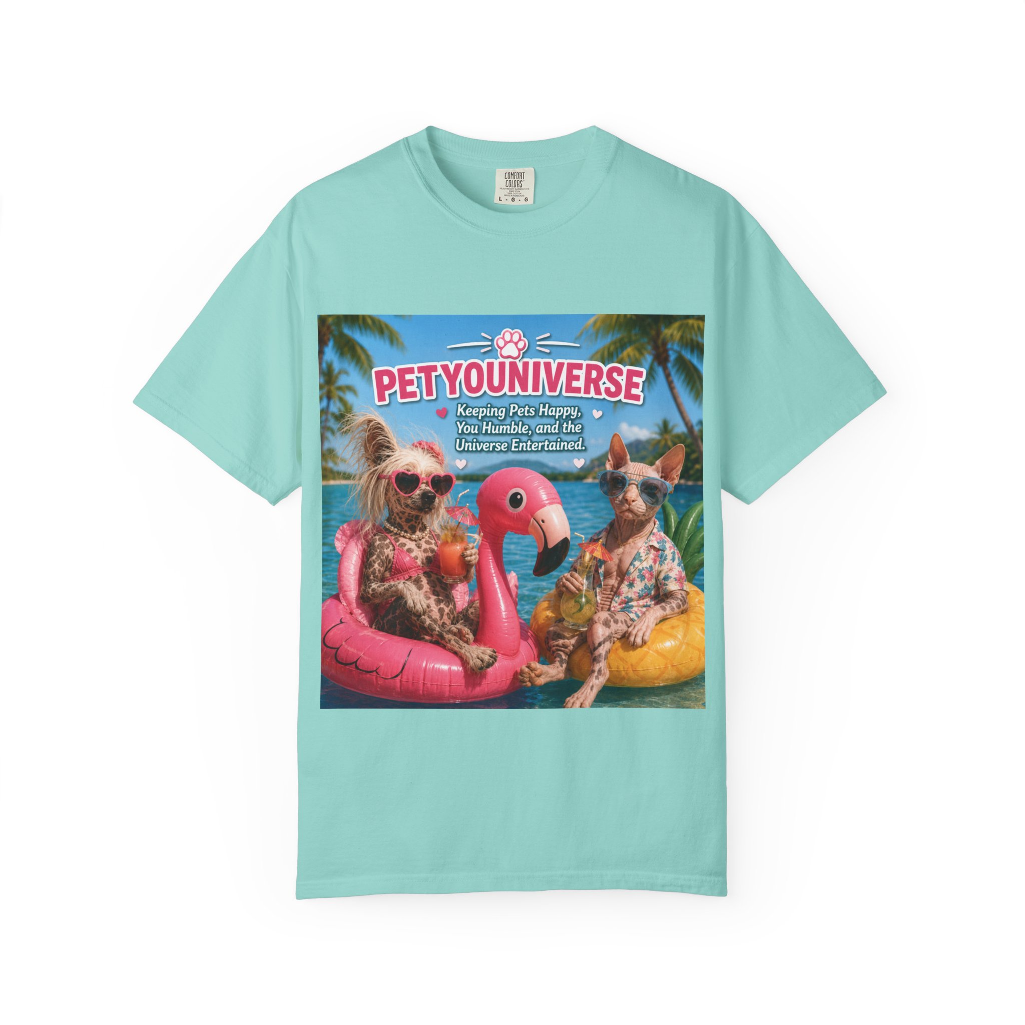 T-Shirt — "Petyouniverse" Summer Dog Vacation Graphic Tee - Image 61
