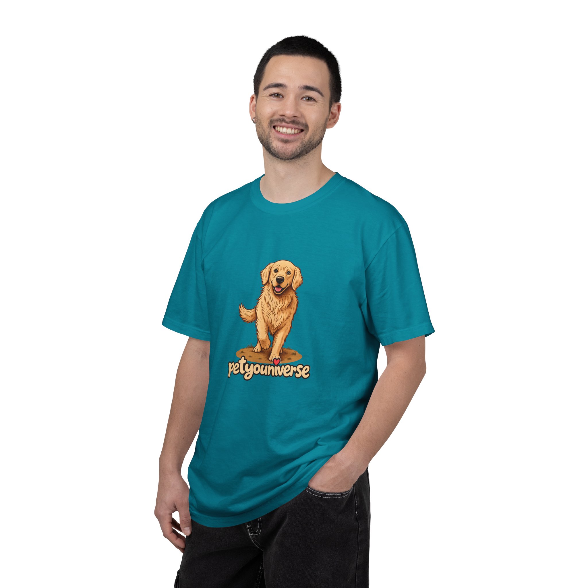 Golden Retriever Graphic T-Shirt — "PetYoUniverse" Cute Dog Tee - Image 76