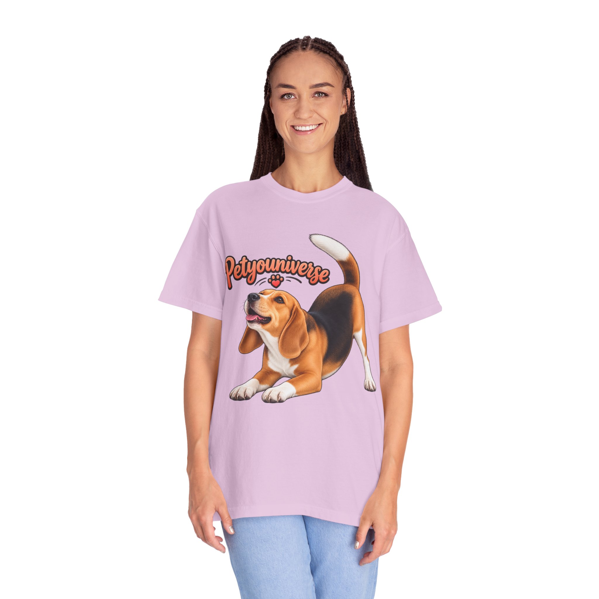 Beagle Playtime T-Shirt — "PetYoUniverse" Graphic Tee for Dog Lovers - Image 86
