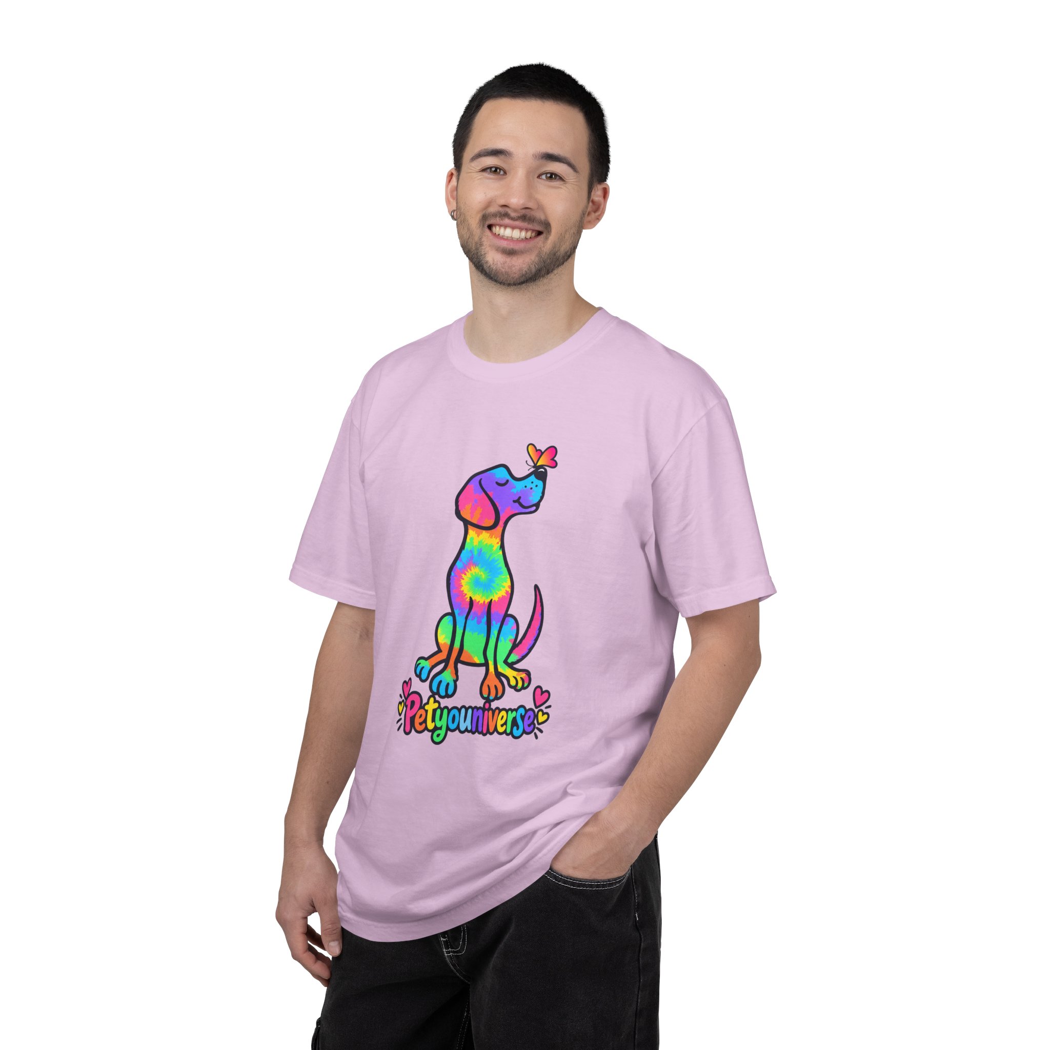 Tie-Dye Puppy T-Shirt — Colorful "PetYoUniverse" Dog Graphic Tee - Image 94