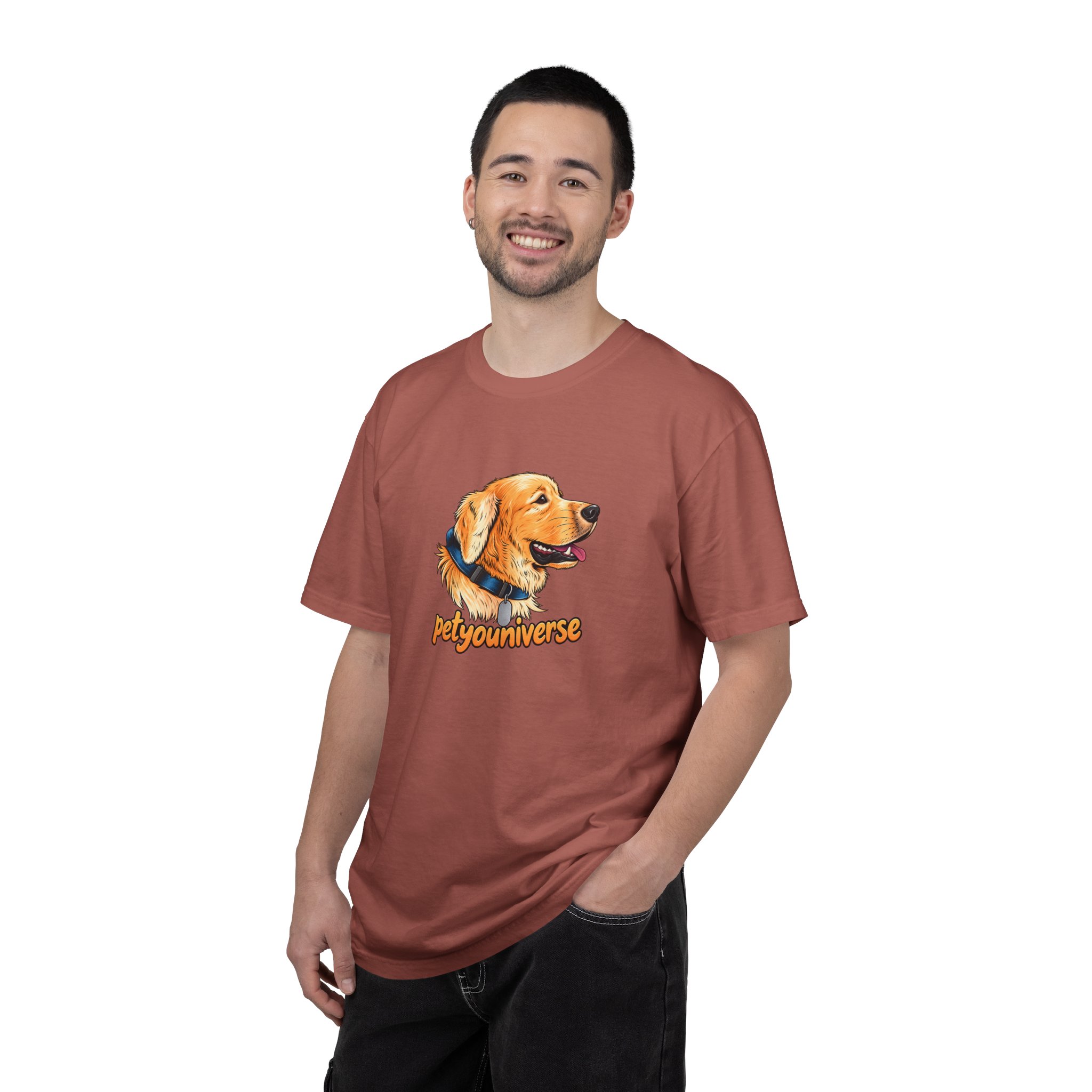 Golden Retriever Portrait T-Shirt – PetYoUniverse Graphic Tee - Image 121