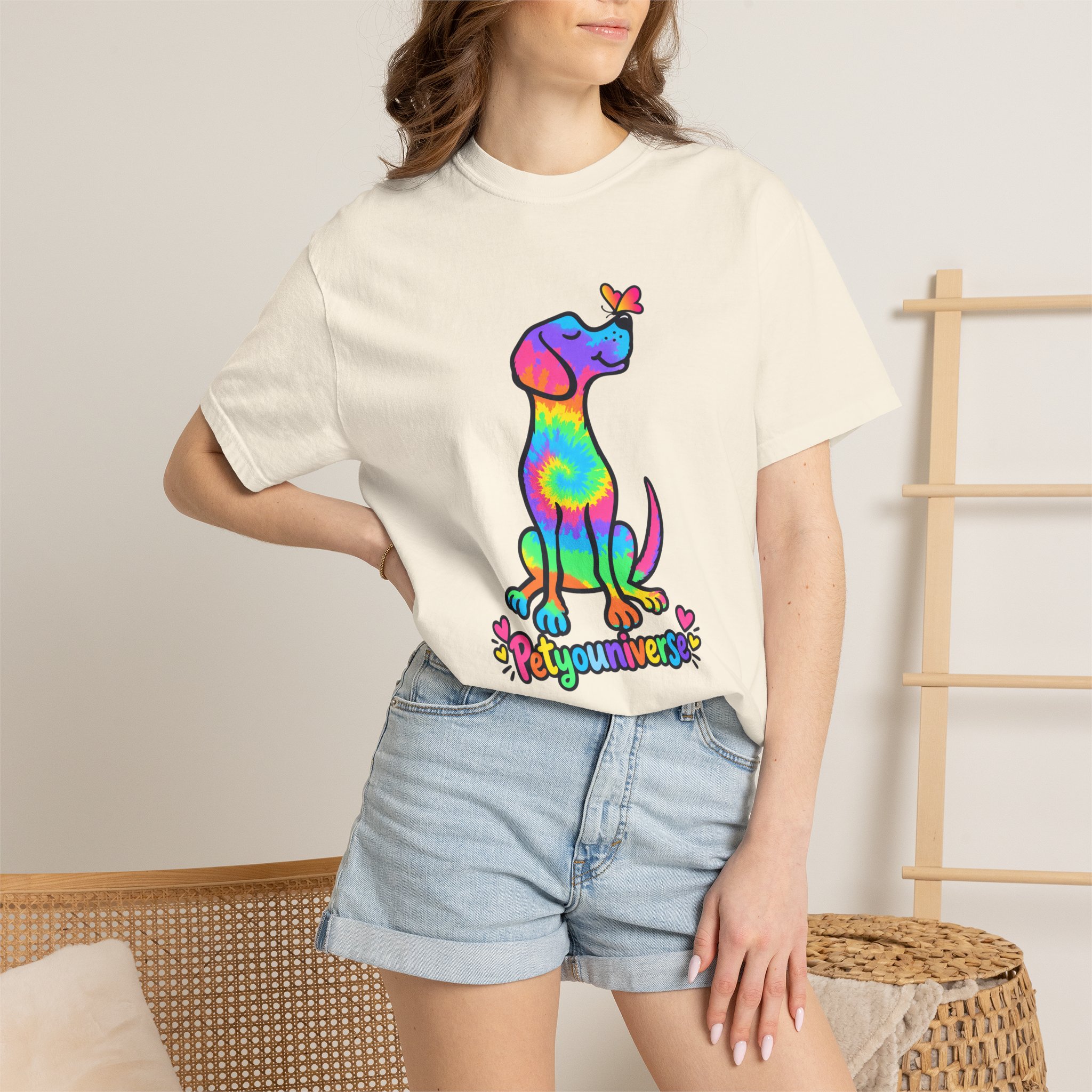 Tie-Dye Puppy T-Shirt — Colorful "PetYoUniverse" Dog Graphic Tee - Image 11