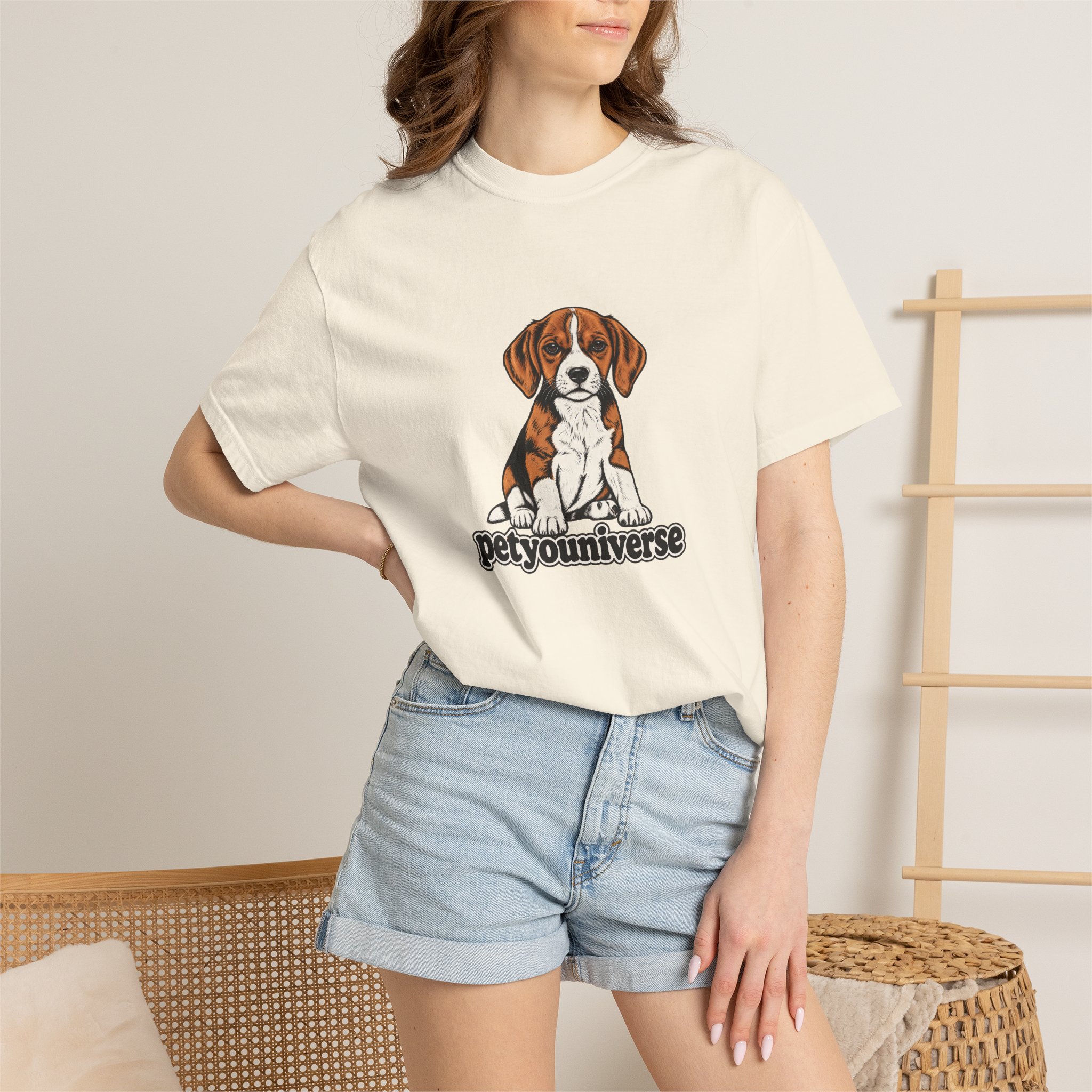Beagle Puppy Tee — "PetYoUniverse" Graphic T-Shirt - Image 2