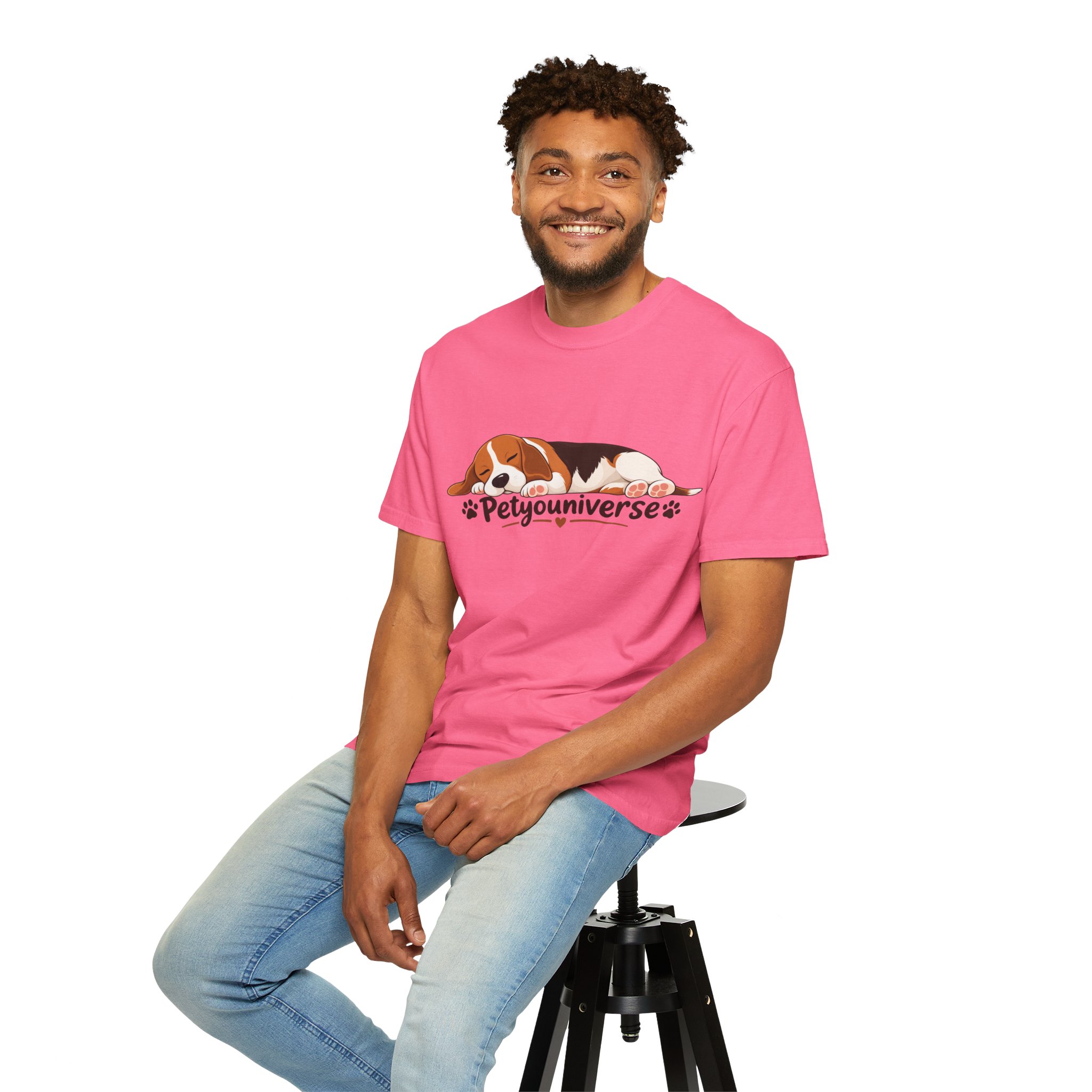 Sleeping Beagle T-Shirt — Cute "PetYoUniverse" Dog Graphic Tee - Image 116