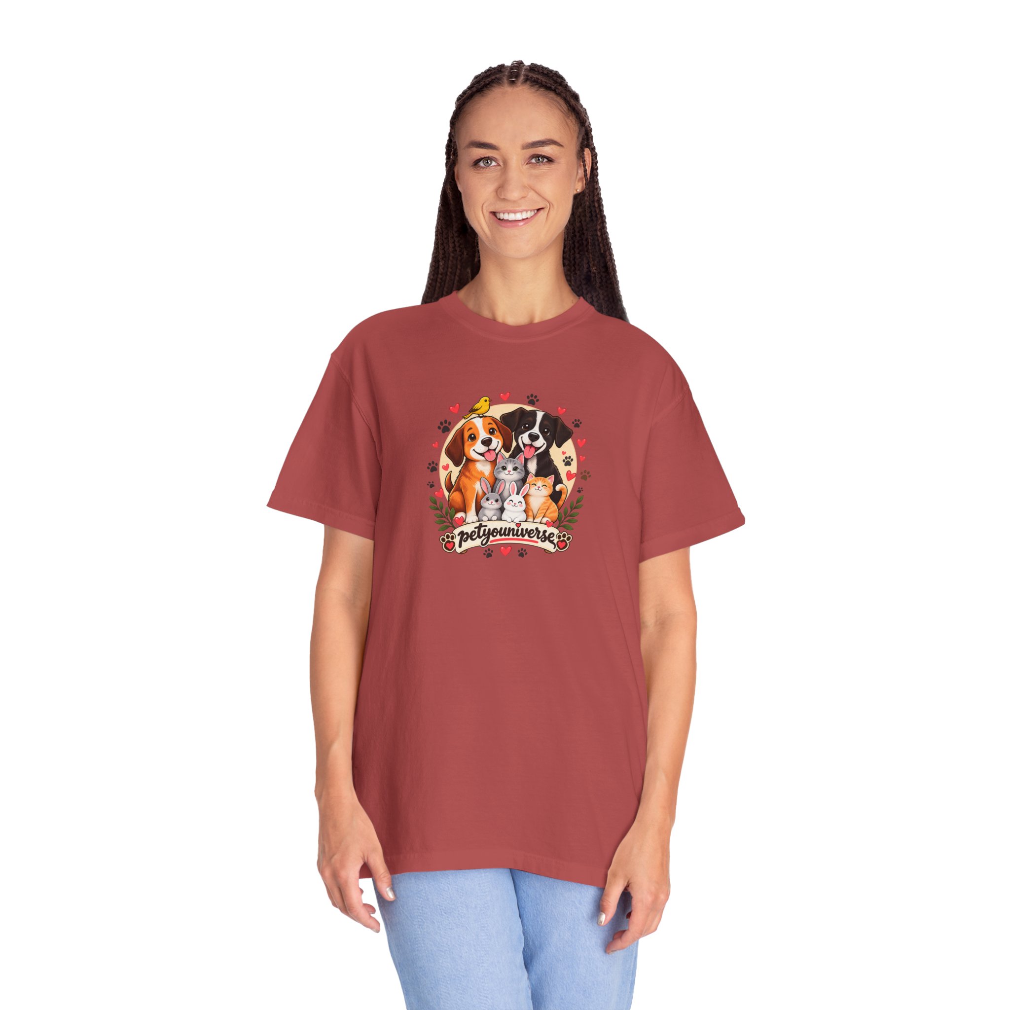 Dog Mom & Dad T-Shirt — 'Pet Parents' Cute Puppy Portrait Tee - Image 122