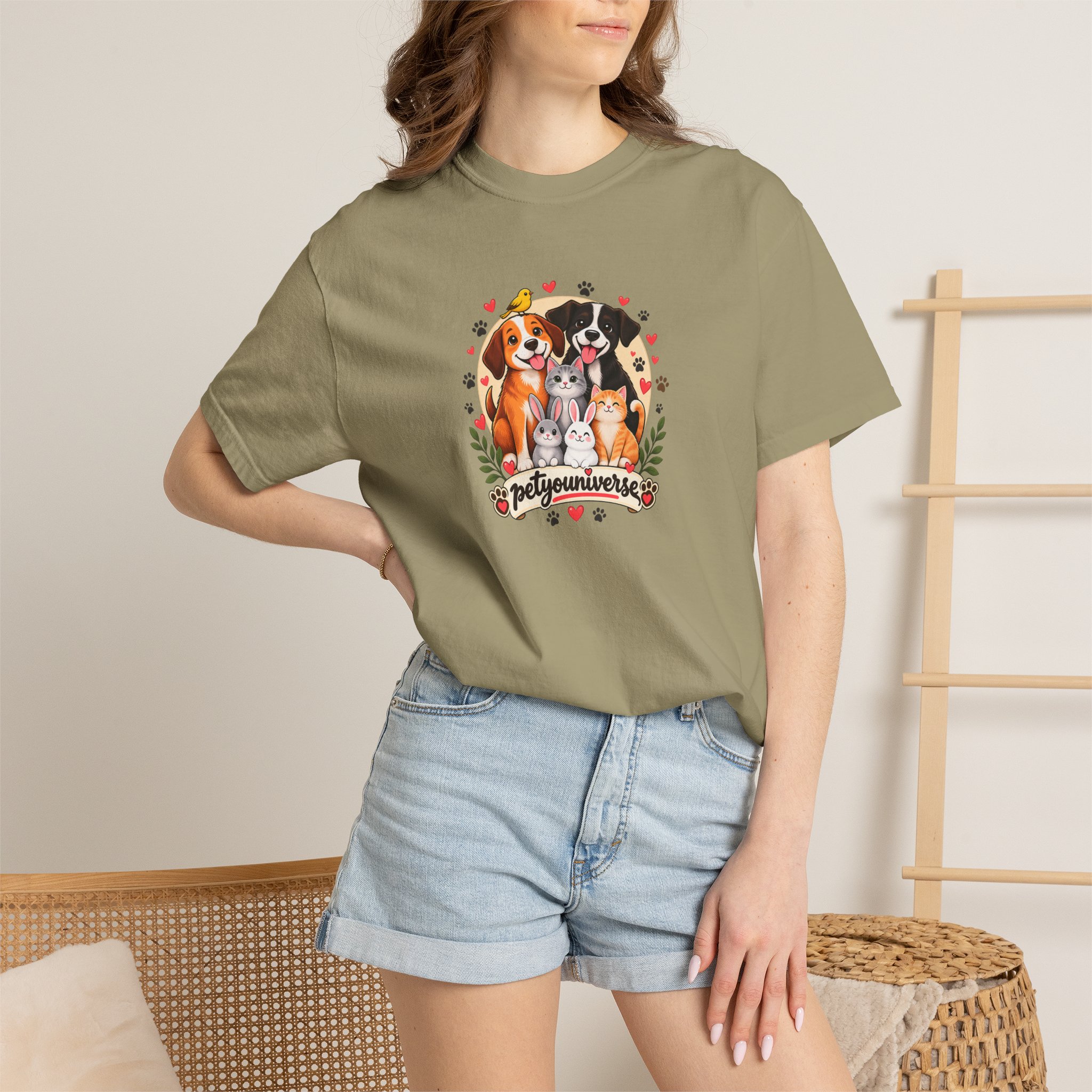 Dog Mom & Dad T-Shirt — 'Pet Parents' Cute Puppy Portrait Tee - Image 29