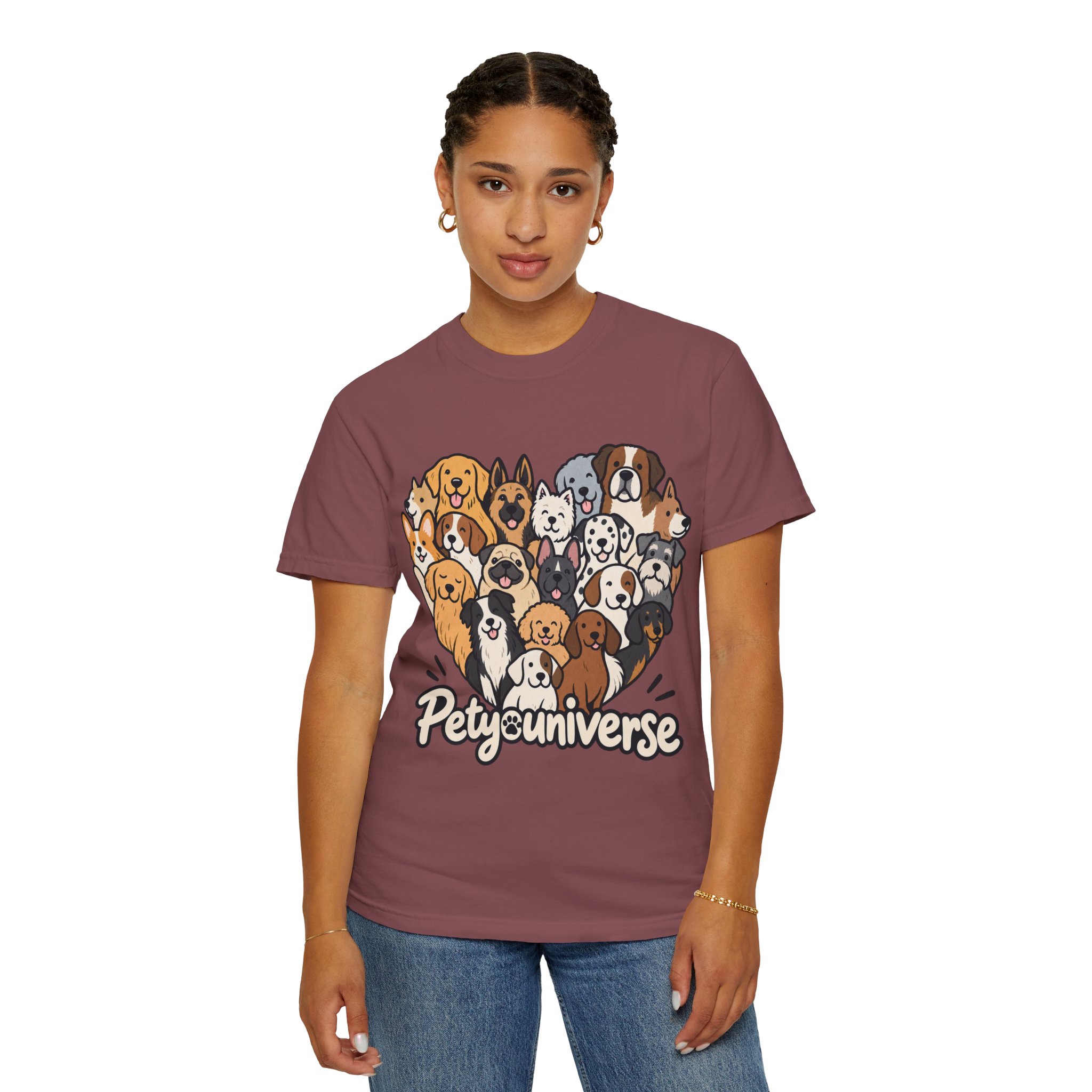 Dog Lover Cartoon T-Shirt — "Pety Universe" Graphic Tee - Image 16