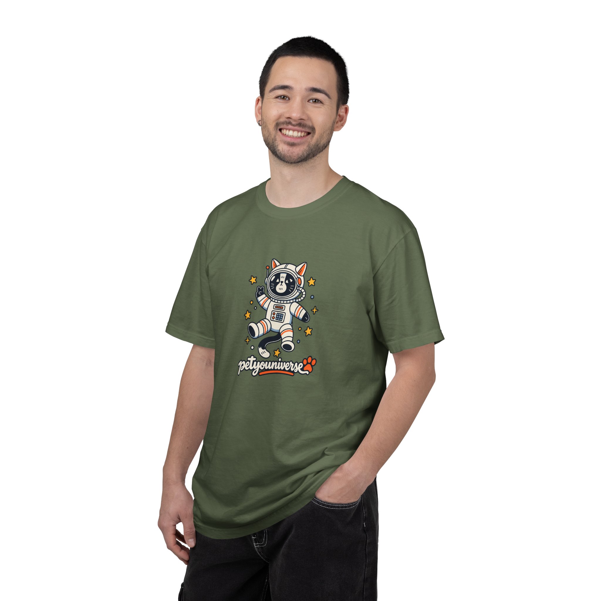 Astronaut Dog T-Shirt — 'PetYoUniverse' Cute Space Pup Tee - Image 49