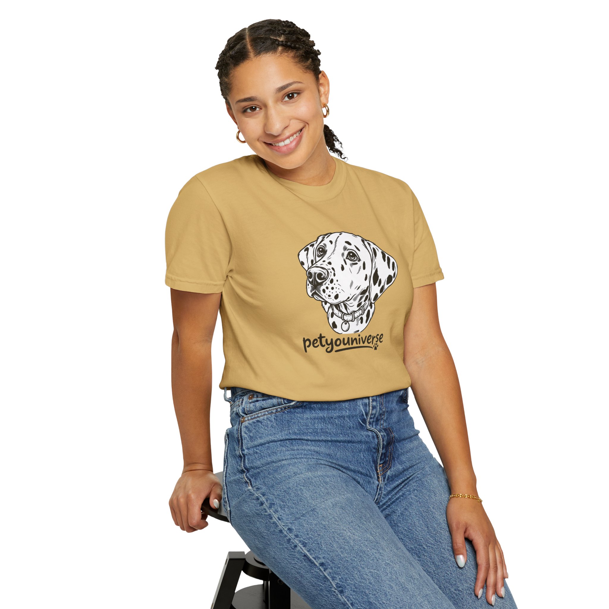 Dalmatian Portrait T-Shirt — "PetYoUniverse" Graphic Tee - Image 15