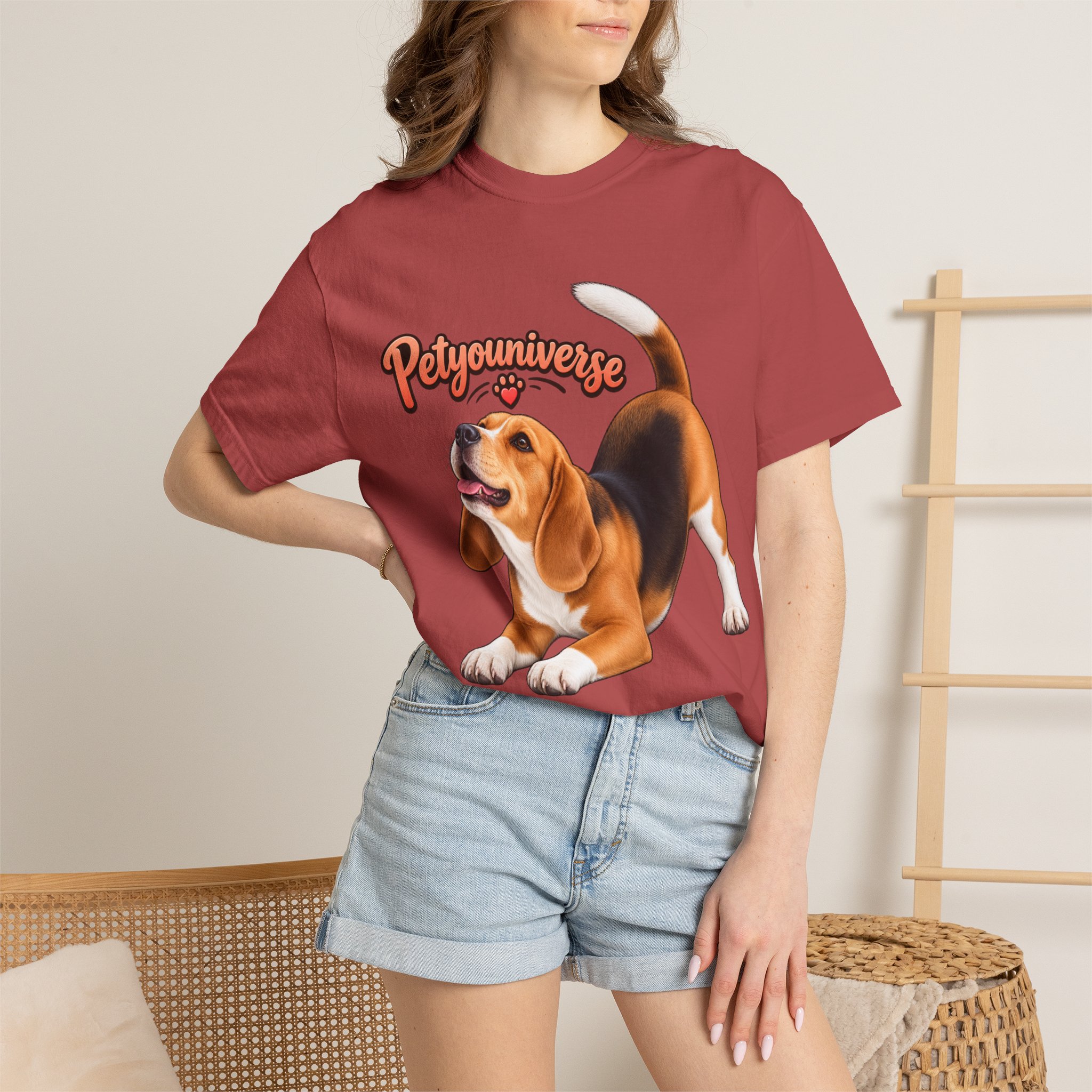 Beagle Playtime T-Shirt — "PetYoUniverse" Graphic Tee for Dog Lovers - Image 110
