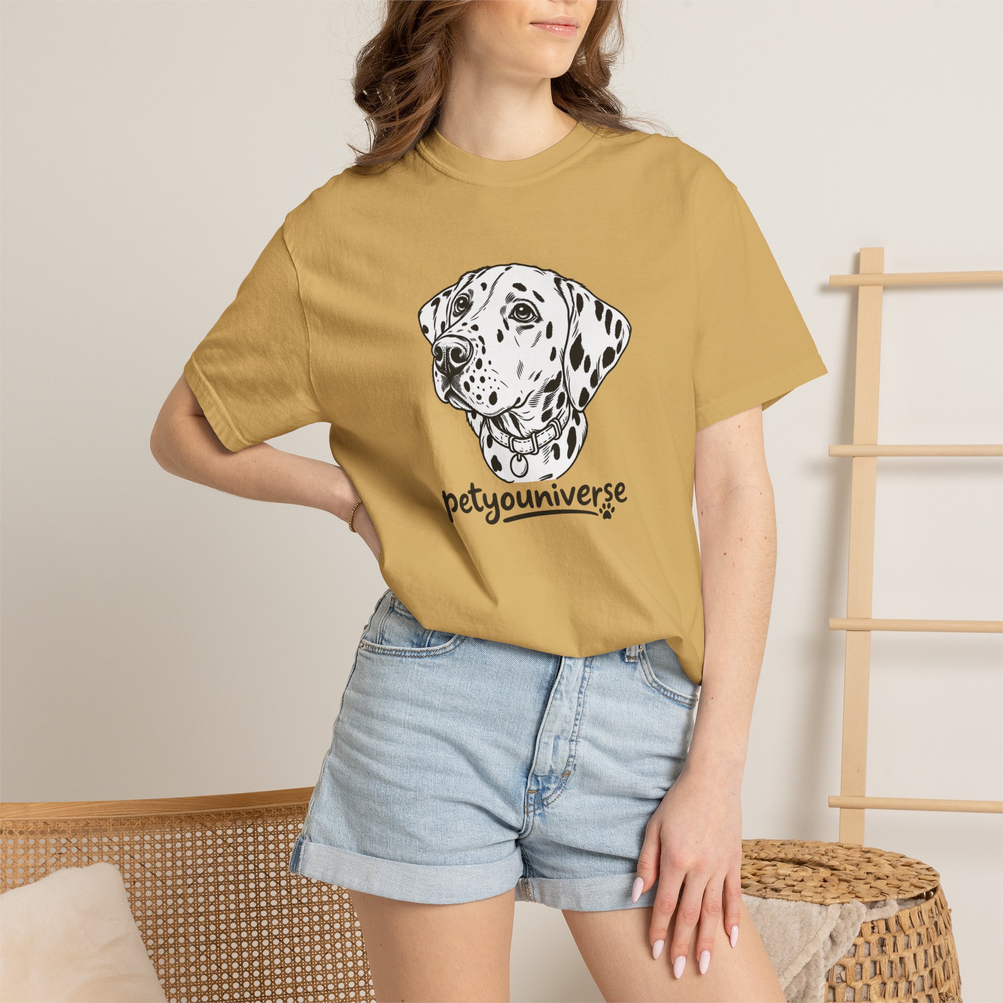 Dalmatian Portrait T-Shirt — "PetYoUniverse" Graphic Tee - Image 11