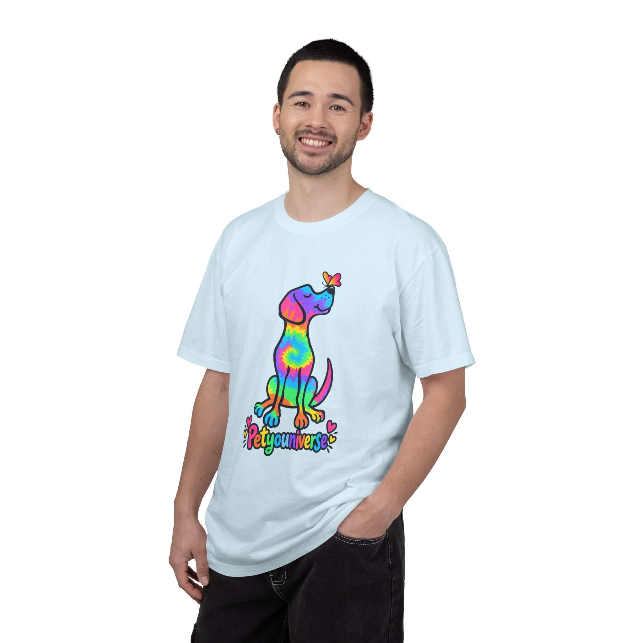 Tie-Dye Puppy T-Shirt — Colorful "PetYoUniverse" Dog Graphic Tee - Image 76