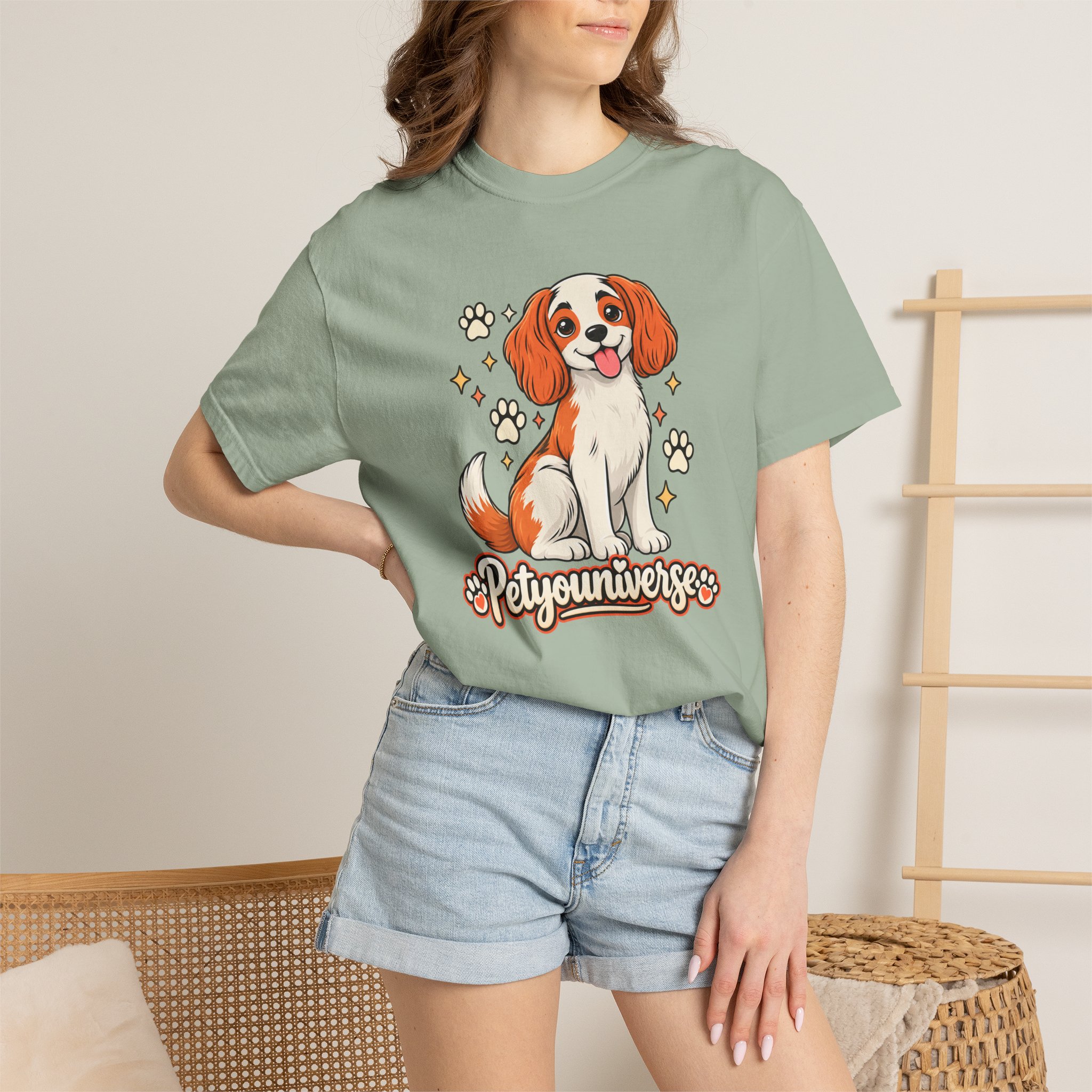 Cavalier King Charles Dog T-Shirt — "PetYoUniverse" Cute Puppy Graphic Tee - Image 65