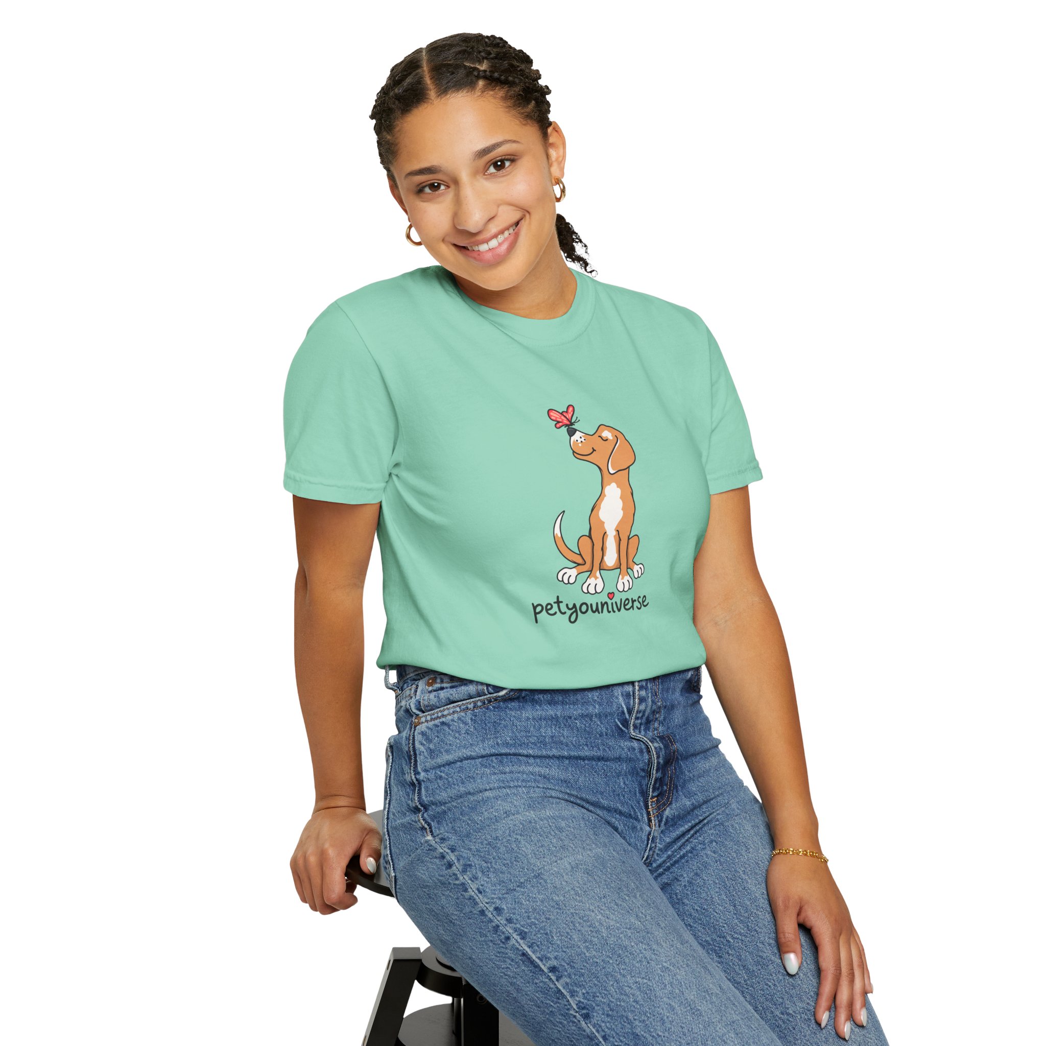 PetYoUniverse Cute Dog & Butterfly T‑Shirt - Image 60