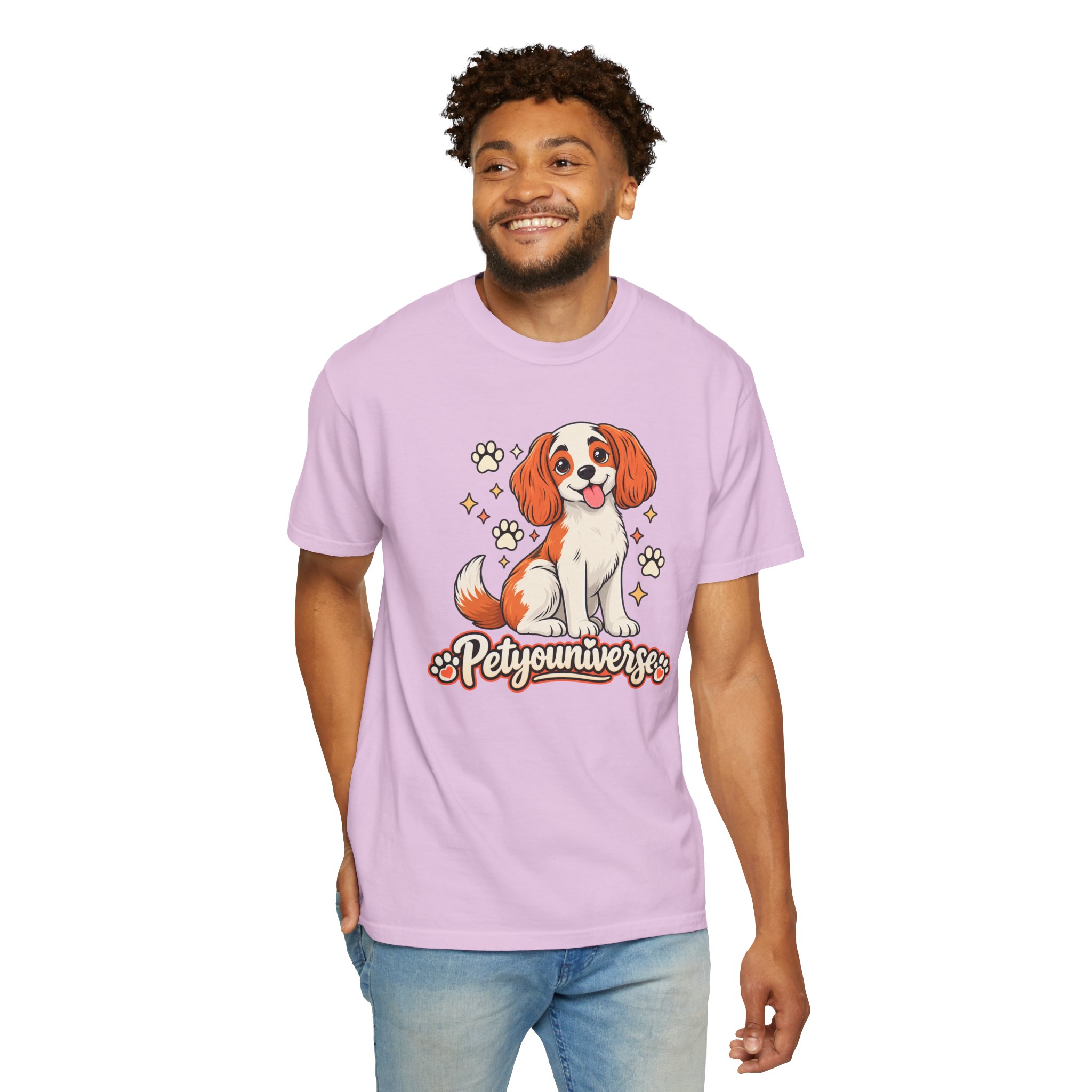 Cavalier King Charles Dog T-Shirt — "PetYoUniverse" Cute Puppy Graphic Tee - Image 115