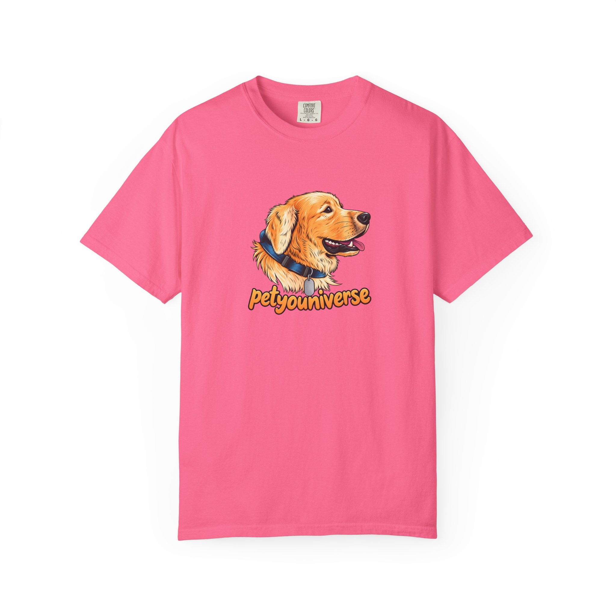 Golden Retriever Portrait T-Shirt – PetYoUniverse Graphic Tee - Image 100