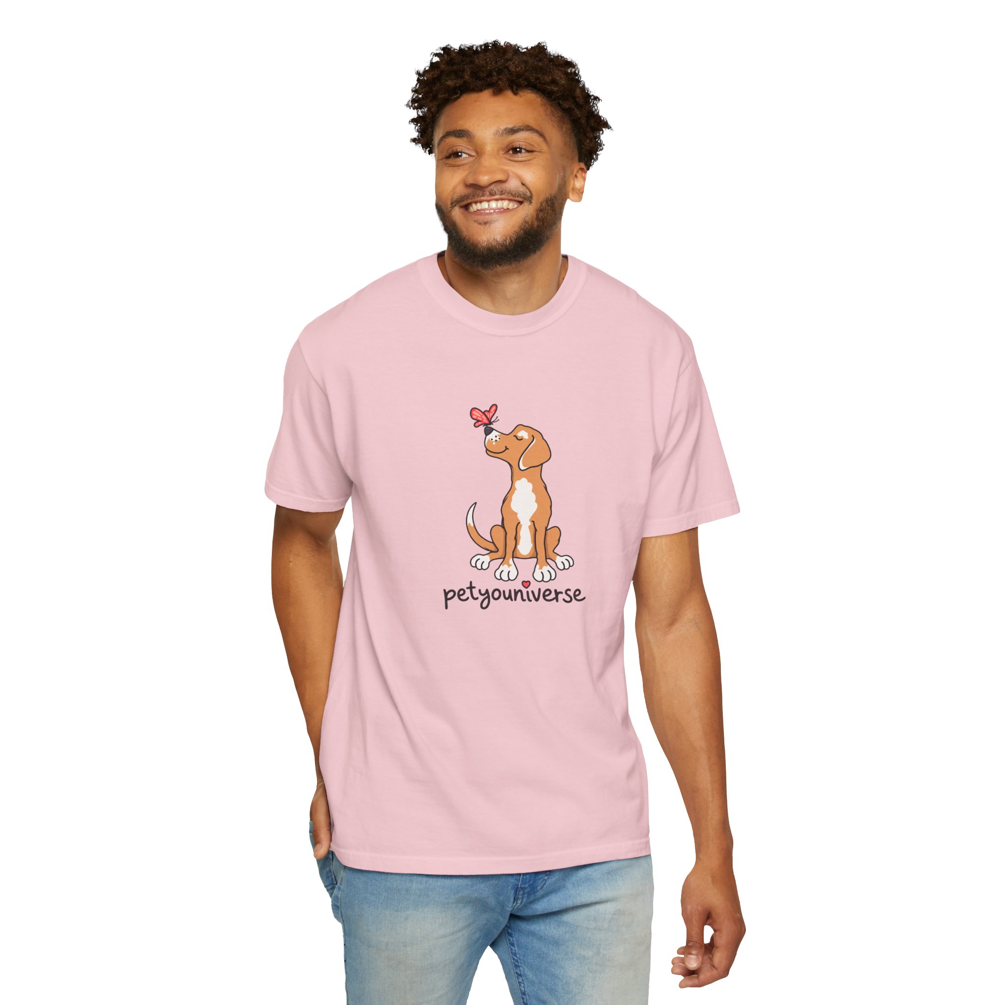 PetYoUniverse Cute Dog & Butterfly T‑Shirt - Image 97