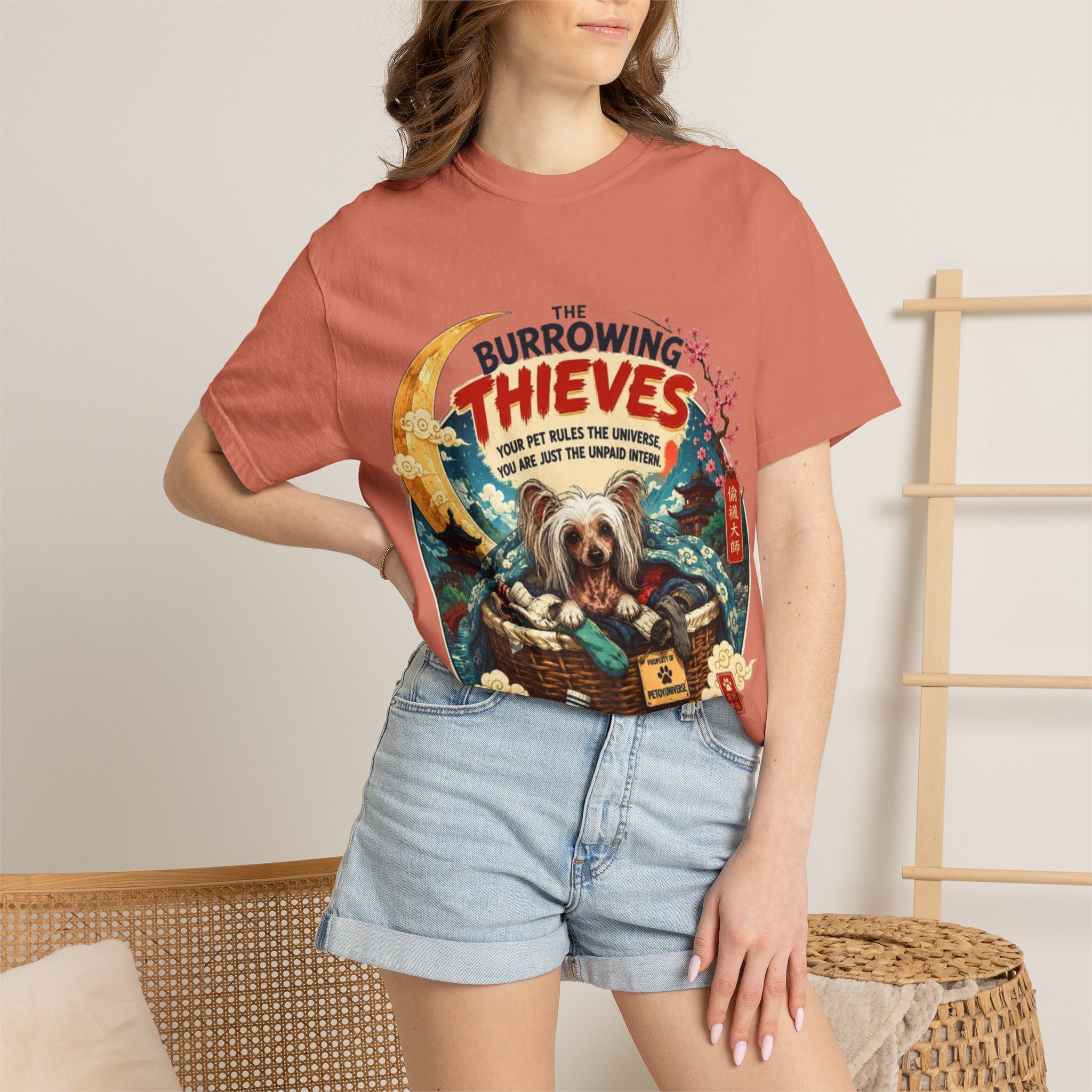 T-Shirt — The Burrowing Thieves Vintage Dog Treasure Chest Graphic Tee - Image 8