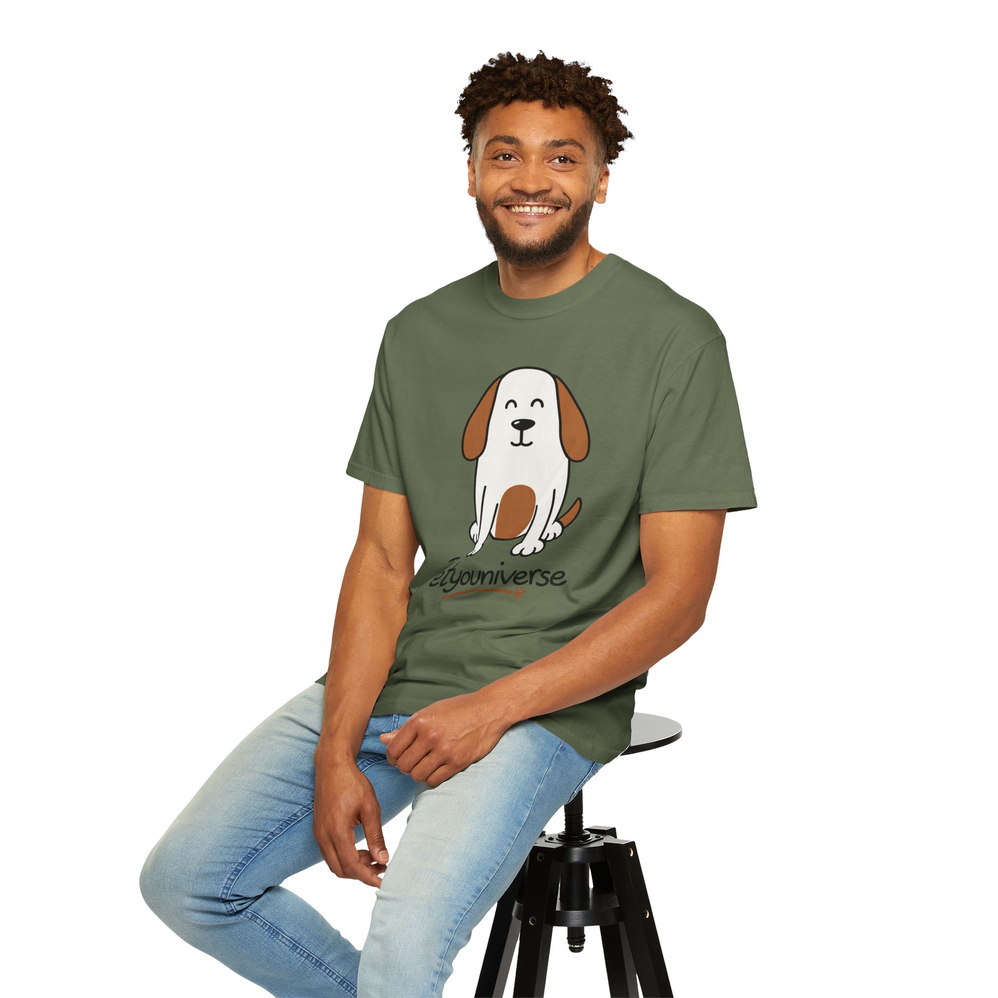 Cute Puppy Graphic T-Shirt — “PetYoUniverse” Dog Lover Tee - Image 44