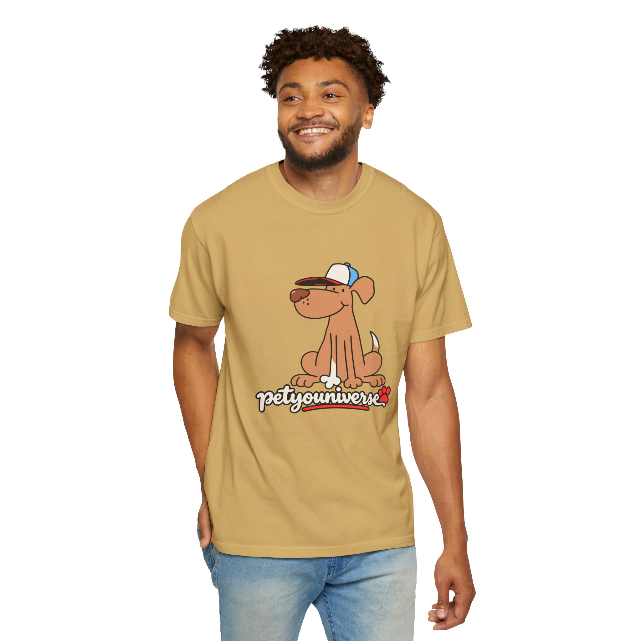 Dog Cartoon Tee — "PetYoUniverse" Puppy Graphic T-Shirt - Image 25