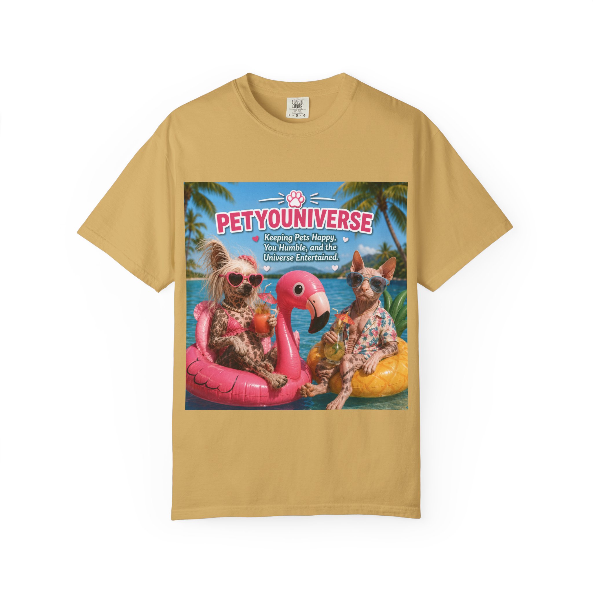 T-Shirt — "Petyouniverse" Summer Dog Vacation Graphic Tee - Image 37