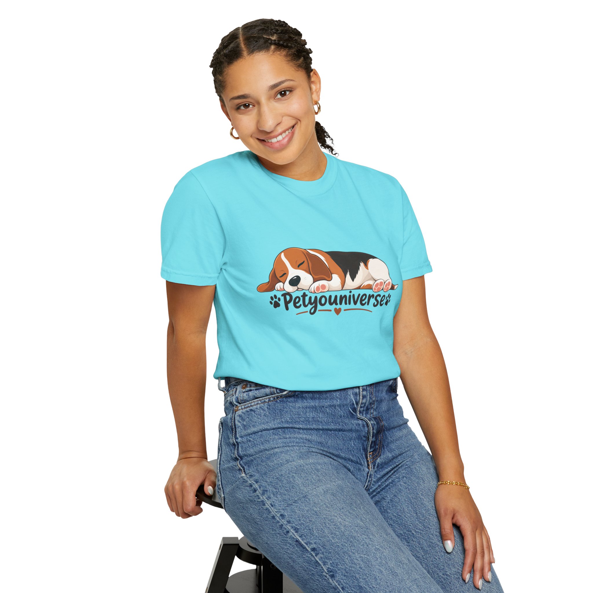Sleeping Beagle T-Shirt — Cute "PetYoUniverse" Dog Graphic Tee - Image 69