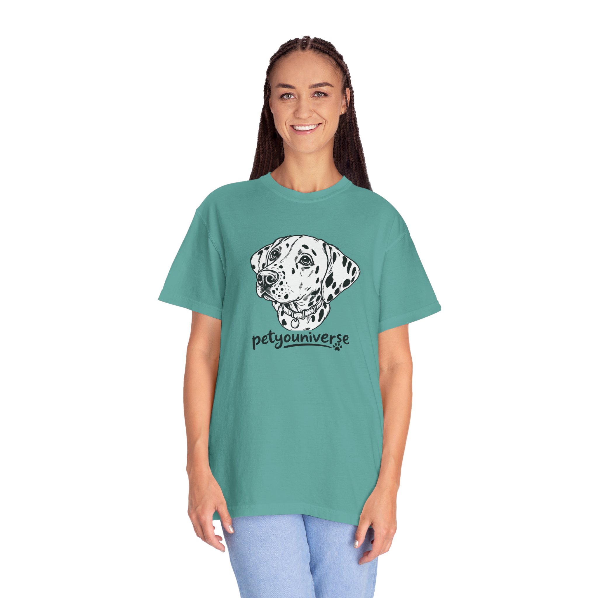 Dalmatian Portrait T-Shirt — "PetYoUniverse" Graphic Tee - Image 68